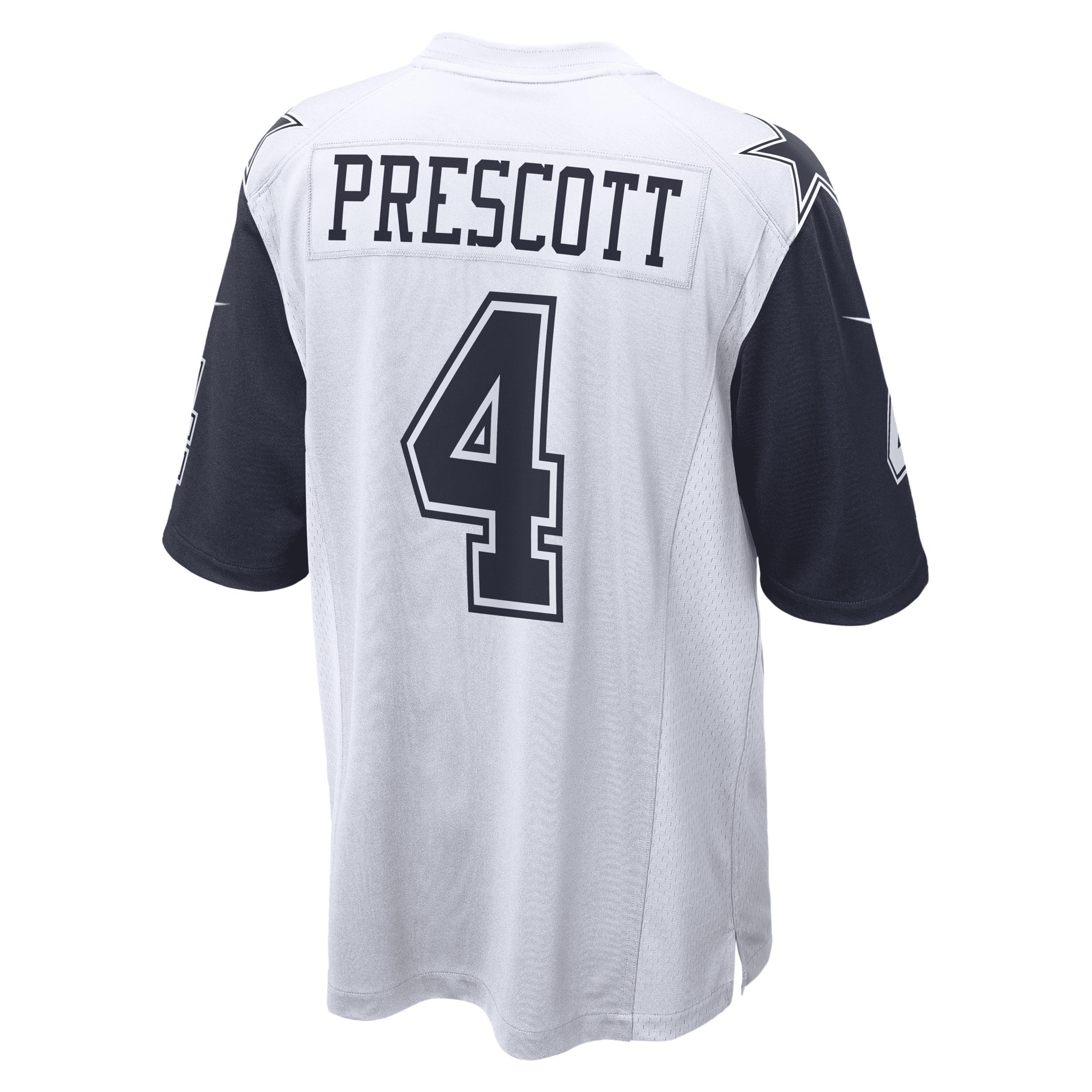 Men's Nike Dak Prescott White Dallas Cowboys Alternate Game Jersey, Size: 3XL Product Image
