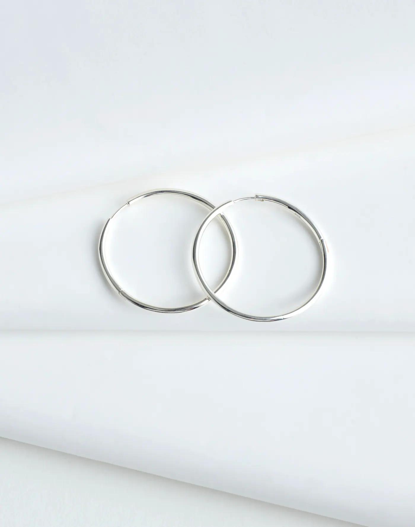 Demi-Fine Extra Large Hoop Earrings Product Image