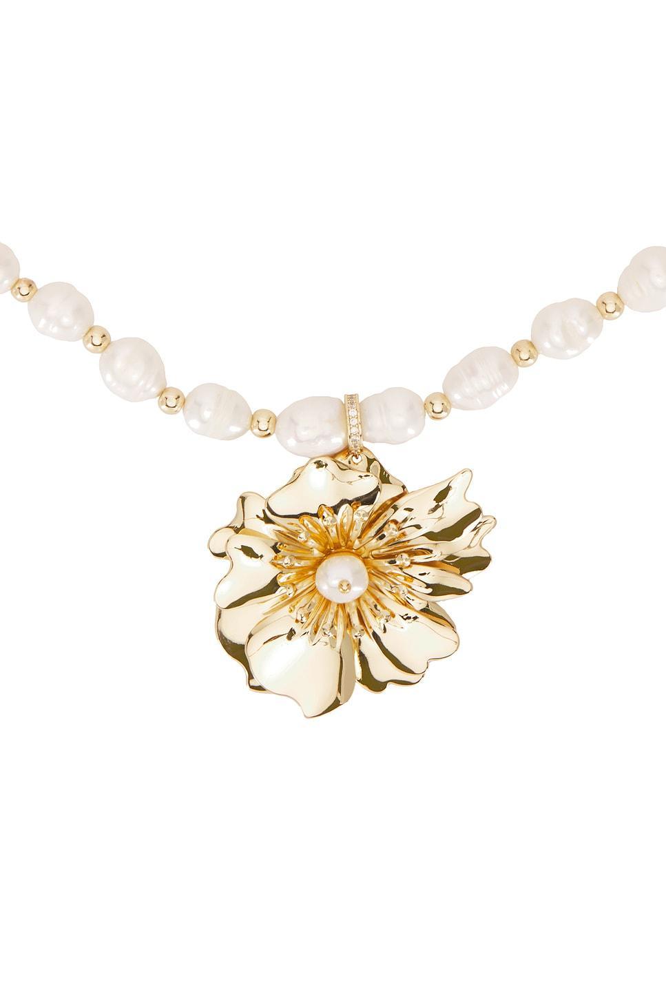 Pearl And Flower Necklace Ettika Product Image