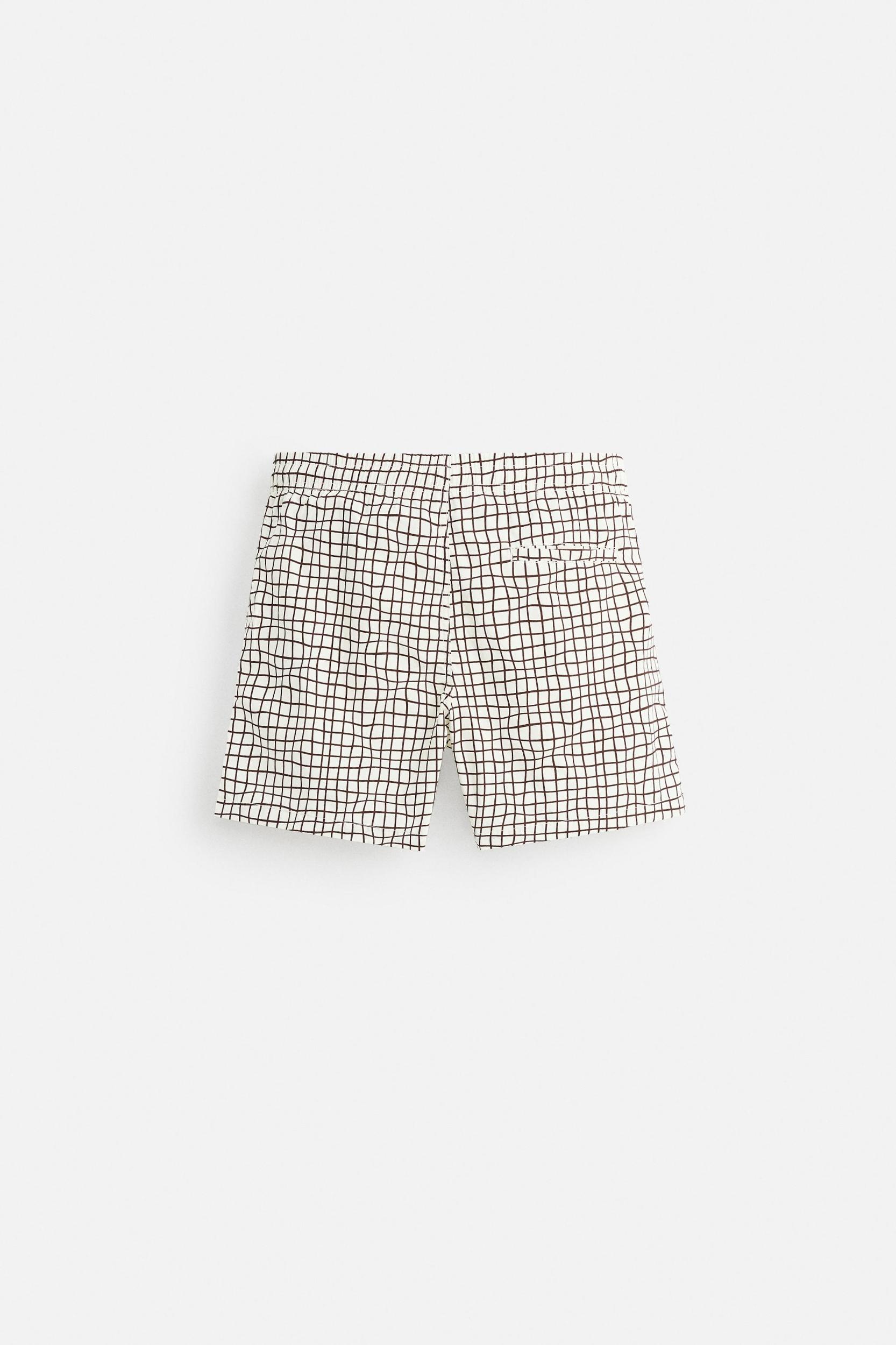 REGULAR CHECK PRINT SWIMSUIT Product Image