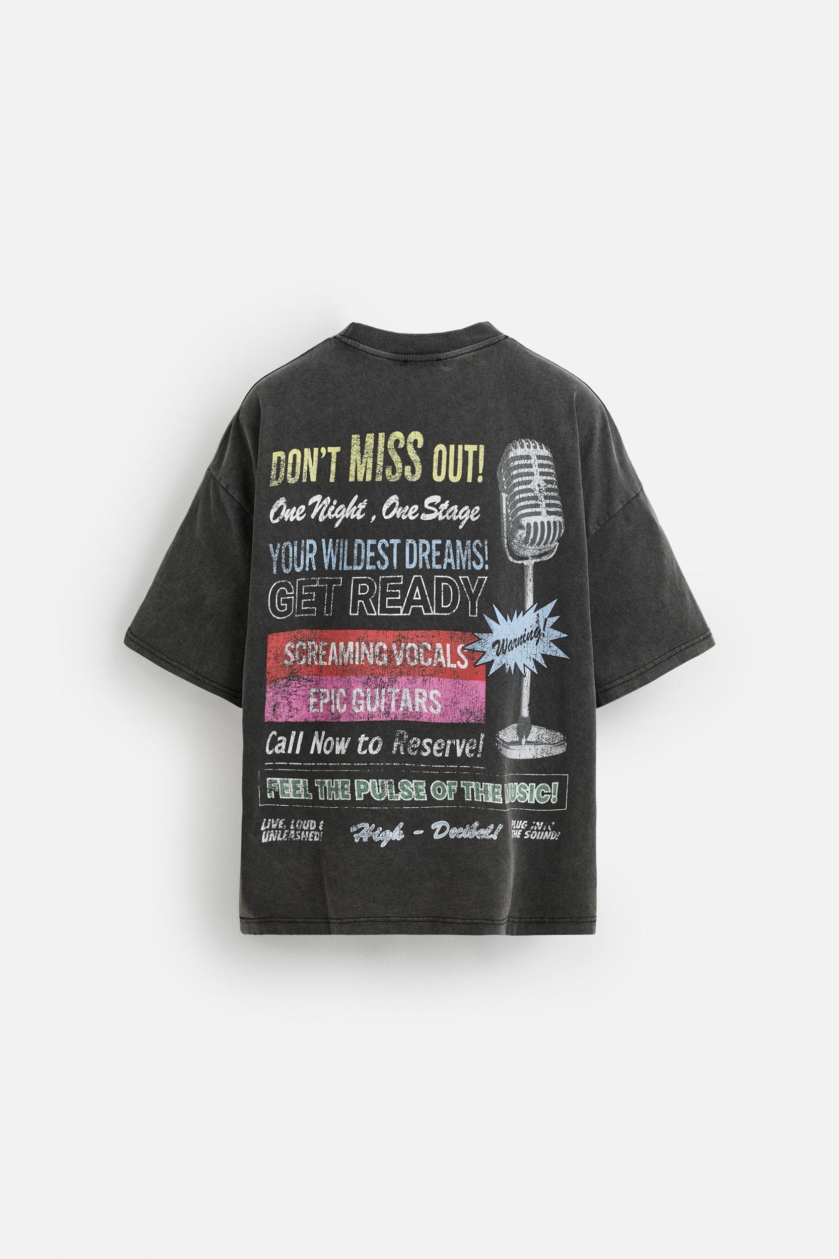 WASHED PRINT T-SHIRT Product Image