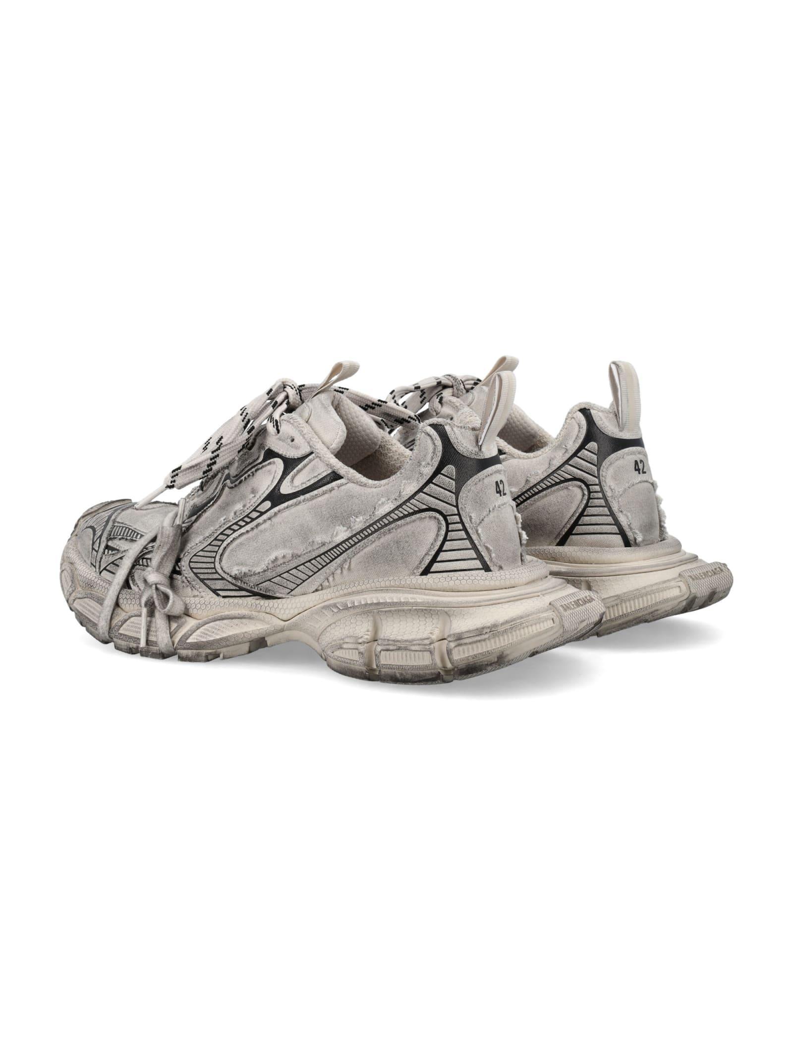 BALENCIAGA Mens Cream Comb 3xl Logo-embossed Mesh Low-top Trainers Product Image