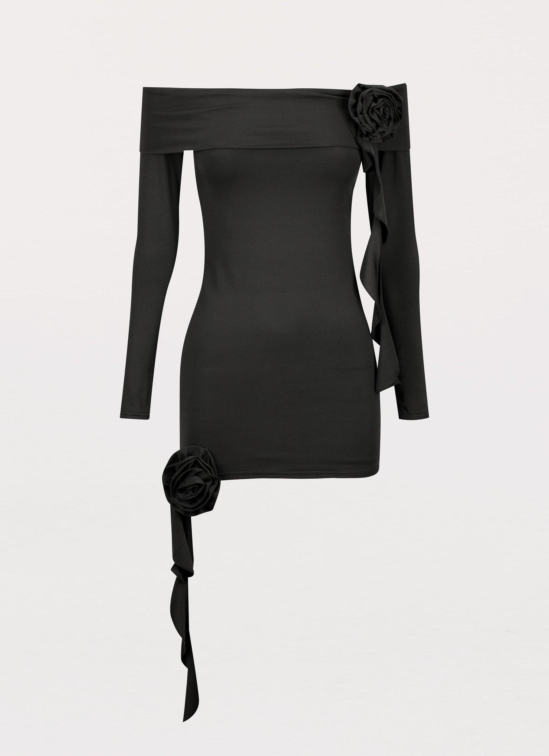 Cecilia Rose Mini Dress - Black Product Image