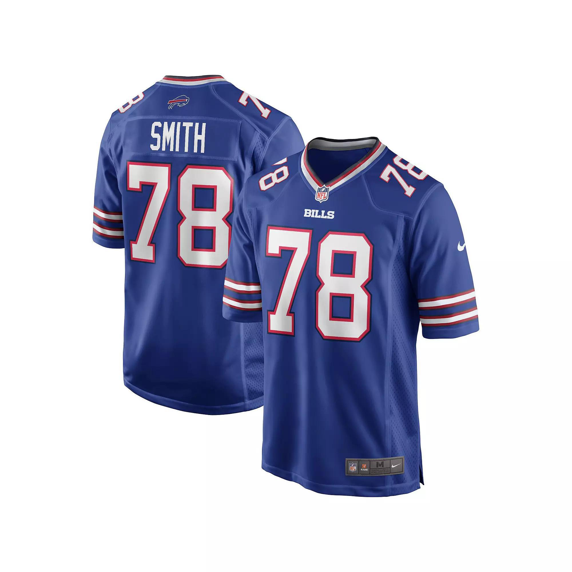 Men's Nike Jim Kelly Royal Buffalo Bills Game Retired Player Jersey, Size: Large, Blue Product Image