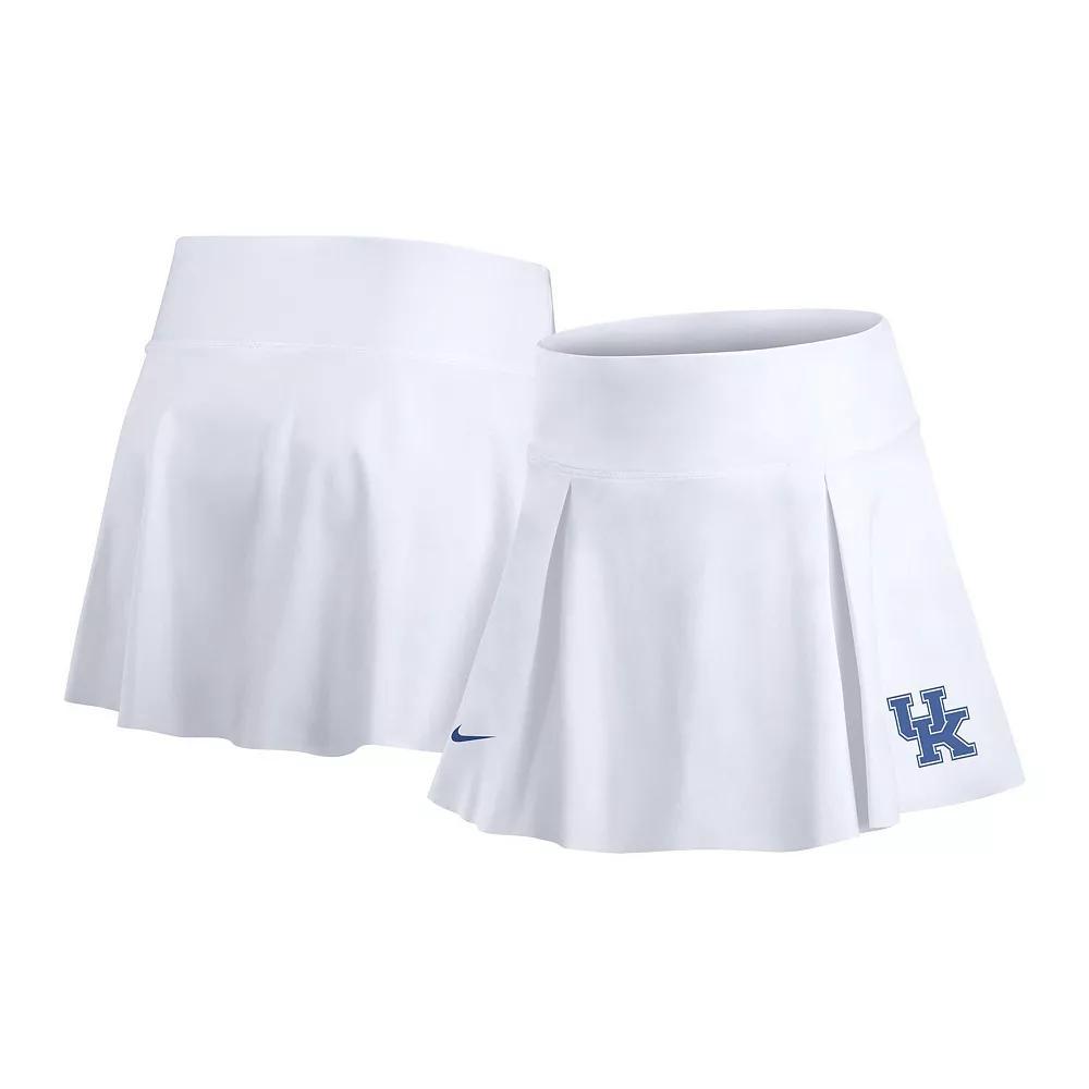 Women's Nike White Iowa Hawkeyes Tennis Skirt with Shorts, Size: Large Product Image