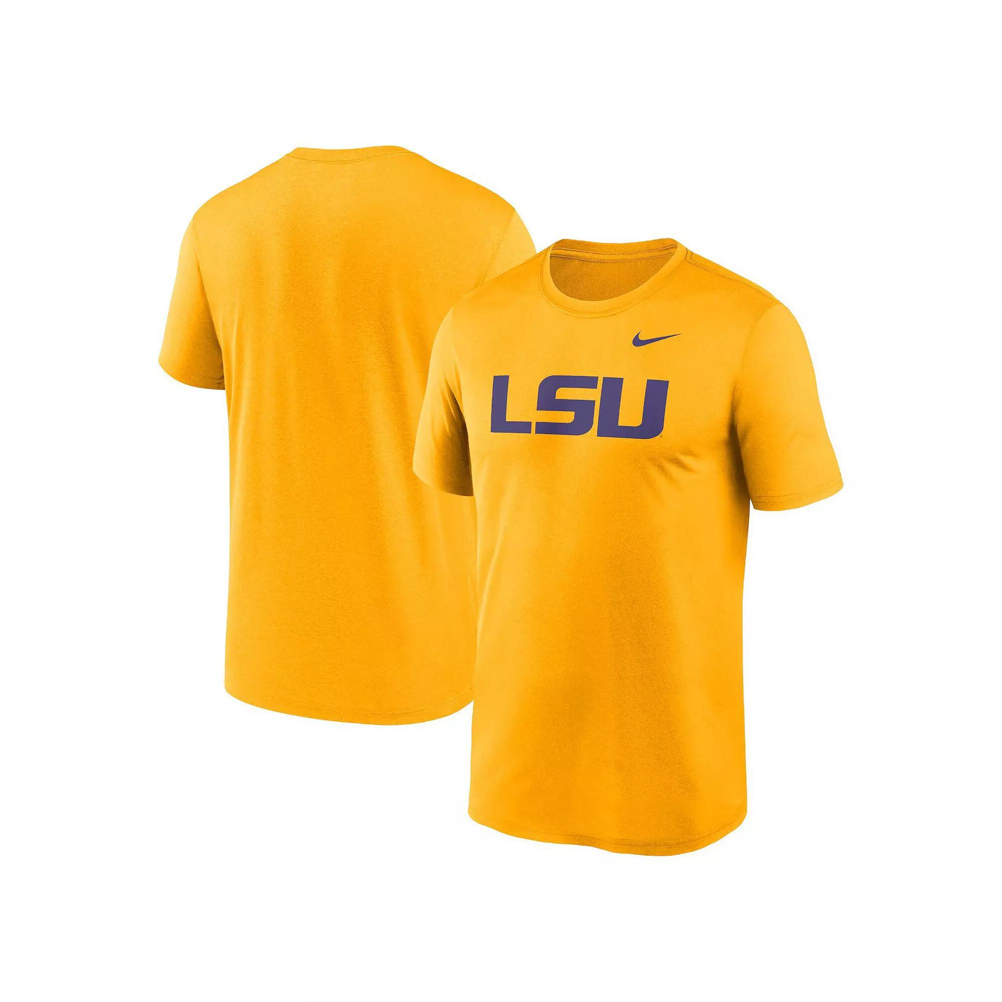 Men's Nike Gold LSU Tigers Primetime Legend Logo T-Shirt, Size: XL Product Image