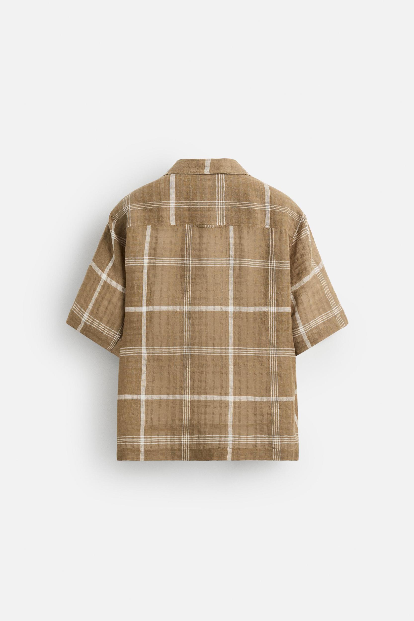 PLAID LINEN - COTTON SHIRT Product Image