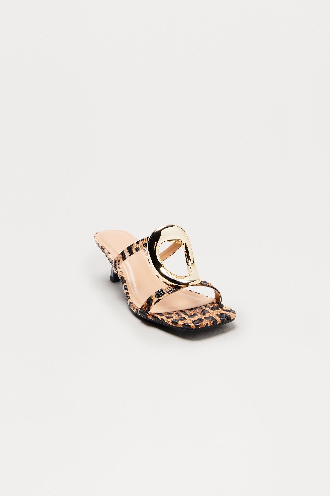 Maris Hardware Kitten Heels - Leopard Product Image