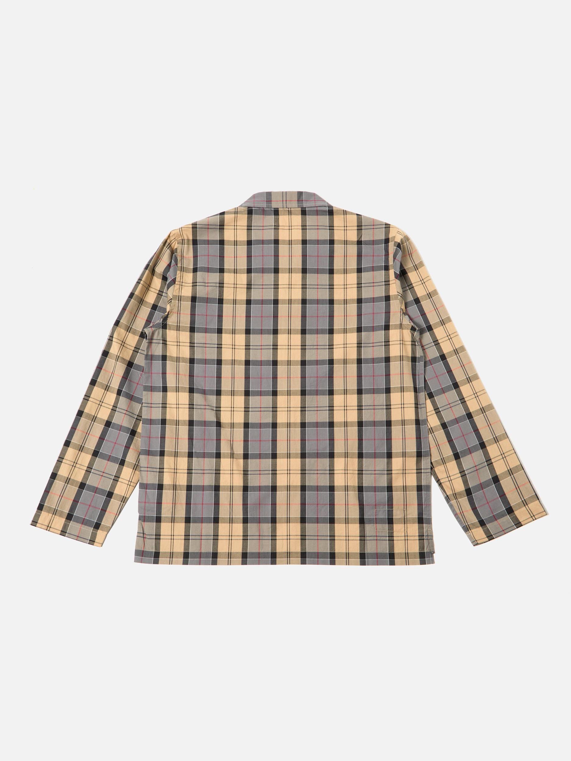 Sand Tartan Check Long Pyjama Set Product Image