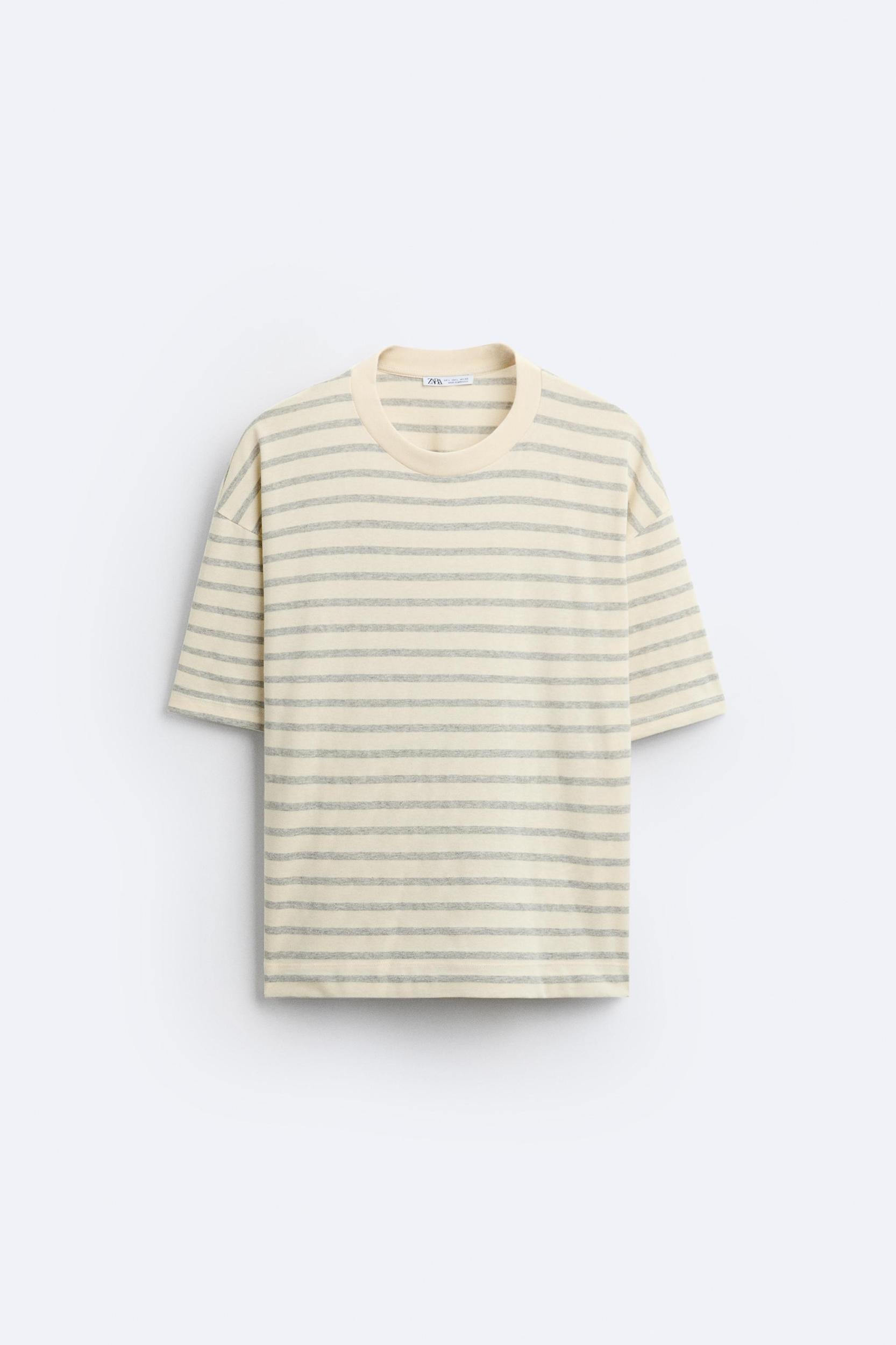 BOXY FIT STRIPED T-SHIRT Product Image