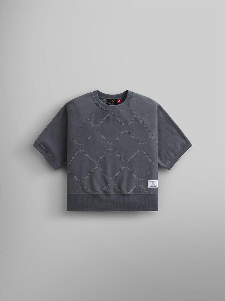 WOMEN'S SHORT SLEEVE QUILTED SWEATSHIRT Product Image
