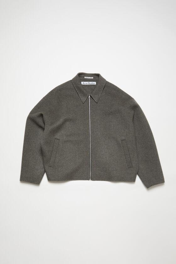Wool zipper jacket Product Image