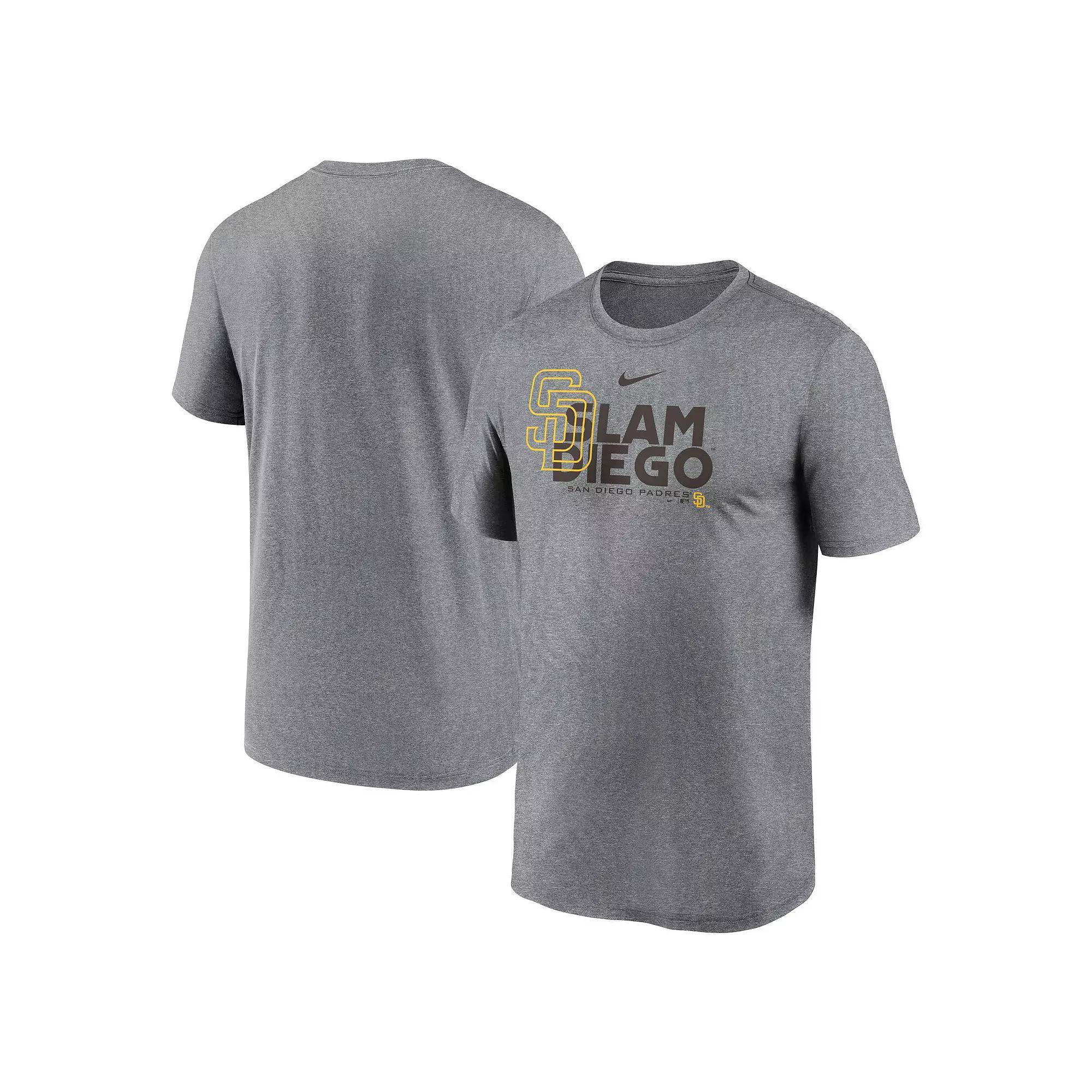 Men's Nike Heathered Charcoal Minnesota Twins Local Rep Legend Performance T-Shirt, Size: Small Product Image