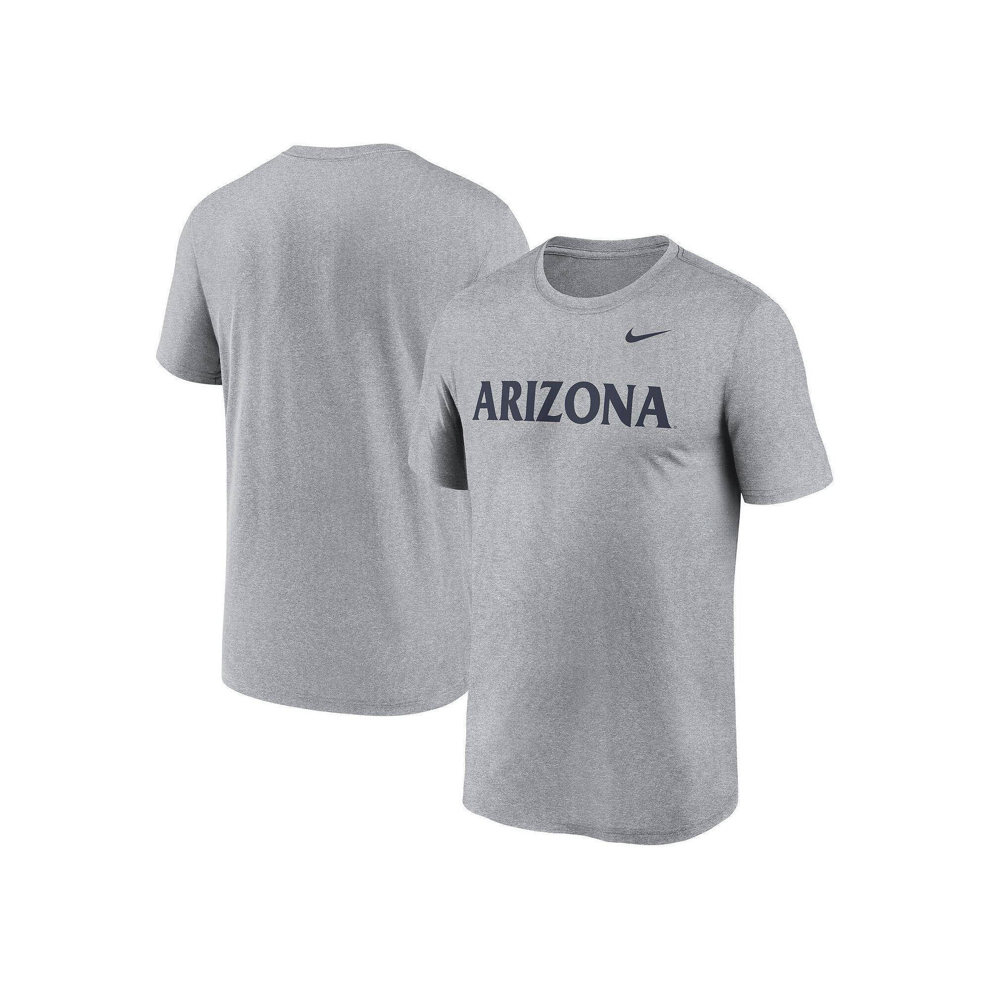 Men's Nike Heather Gray Arizona Wildcats Primetime Legend Wordmark T-Shirt, Size: 2XL, Grey Product Image