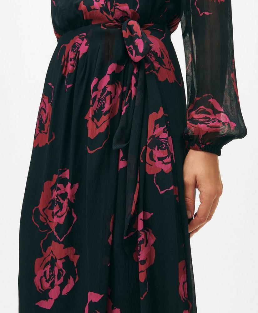 Rose Wrap Dress in Chiffon Product Image