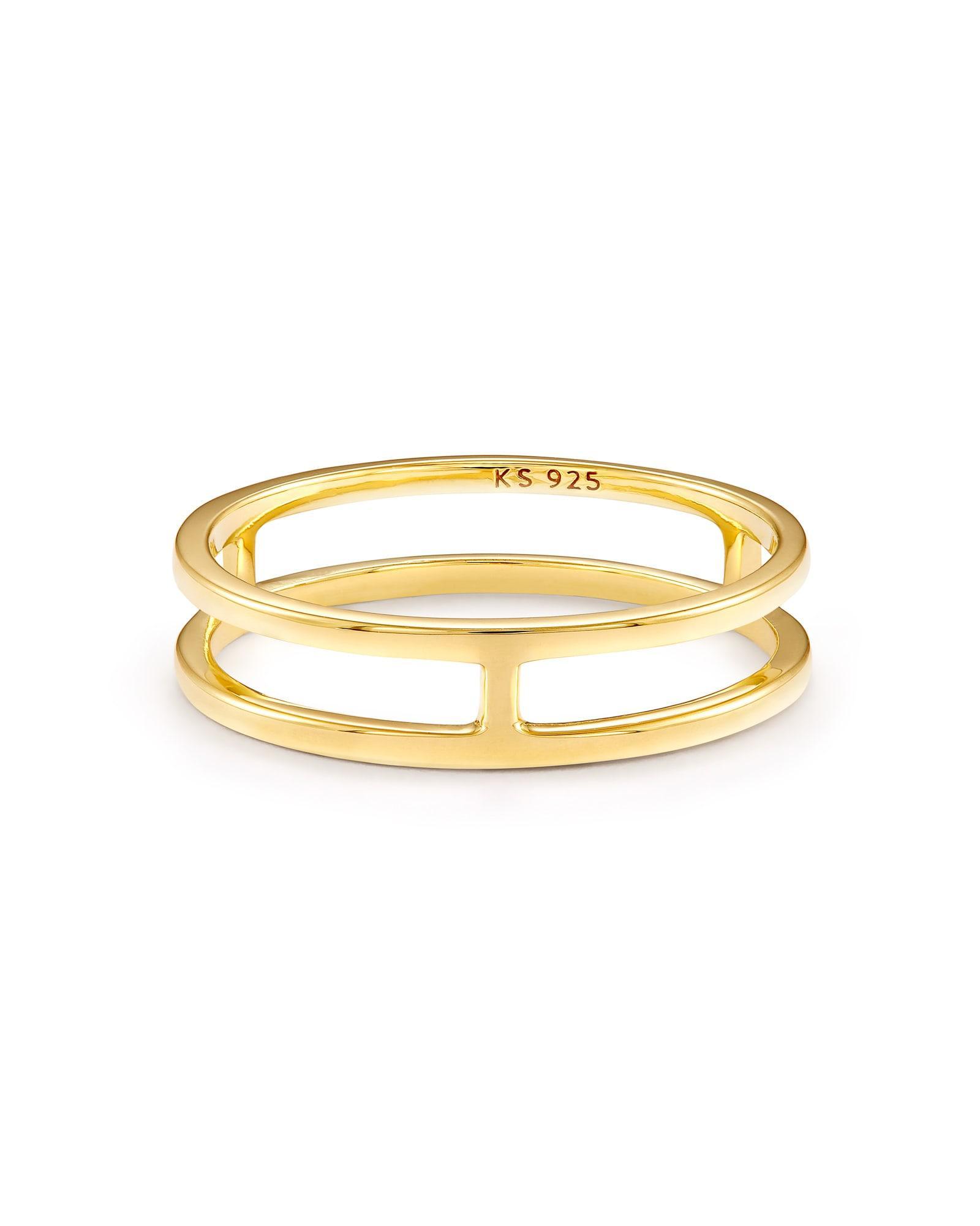 Bennett Double Band Ring in Sterling Silver Product Image