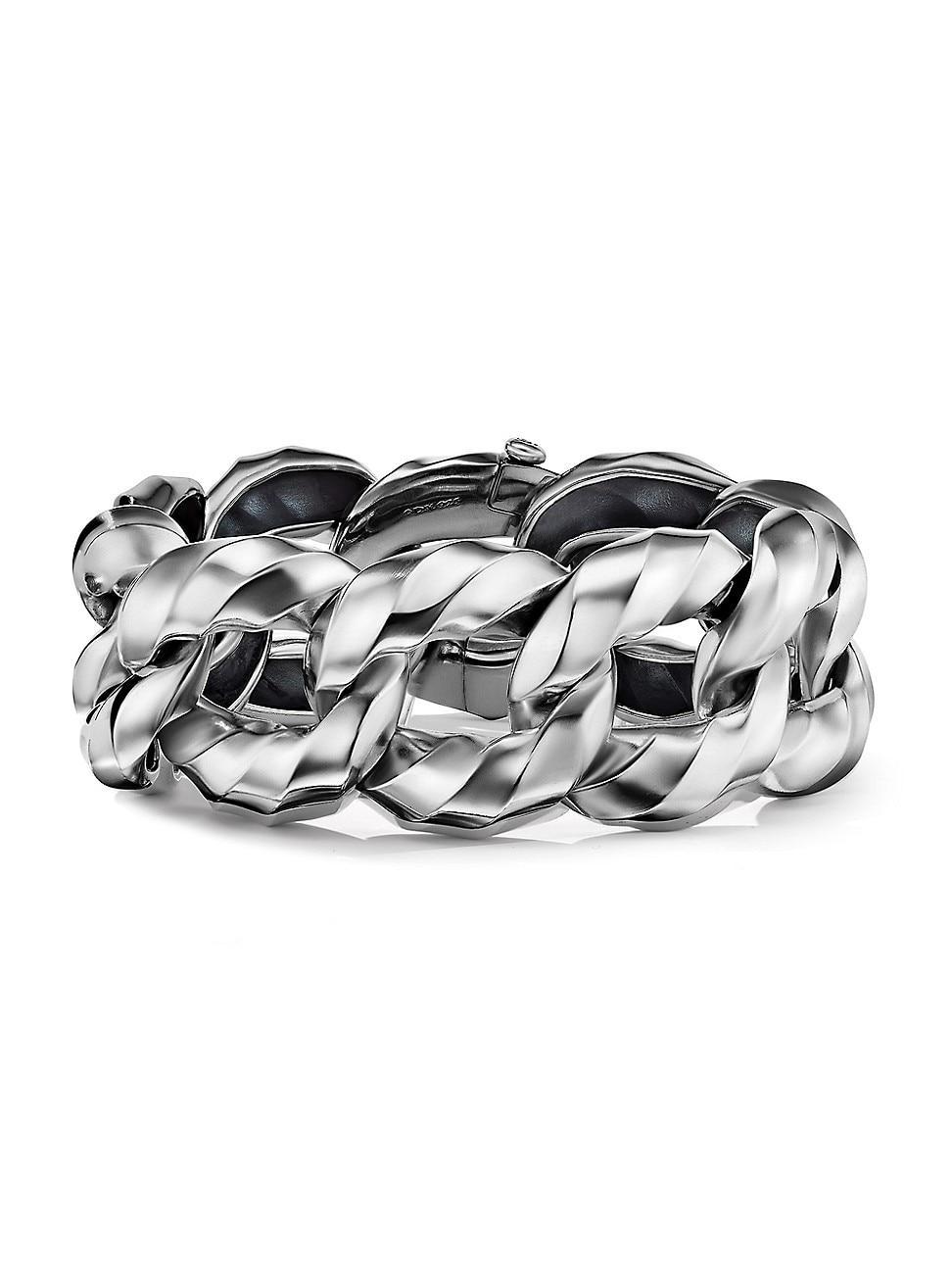 David Yurman Cable Edge Curb Chain Bracelet in Recycled Sterling Silver Product Image