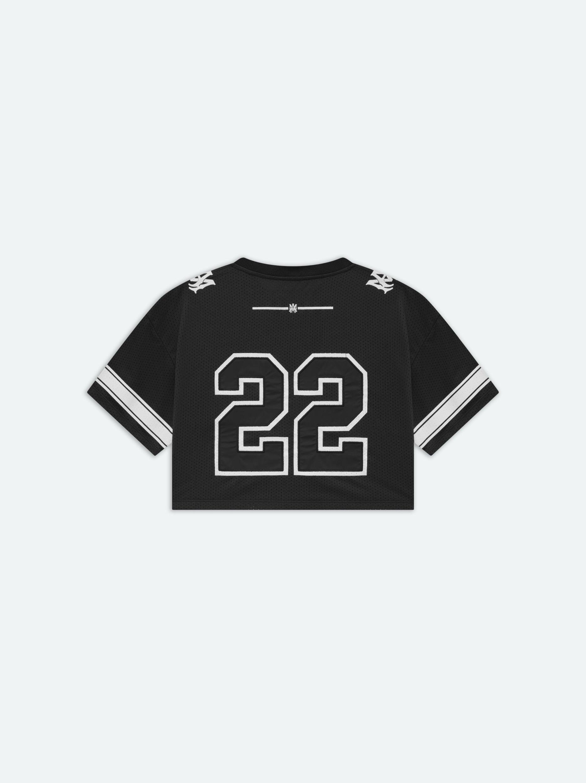 WOMEN- WOMEN'S 22 CROPPED MESH TEE - BLACK Female Product Image