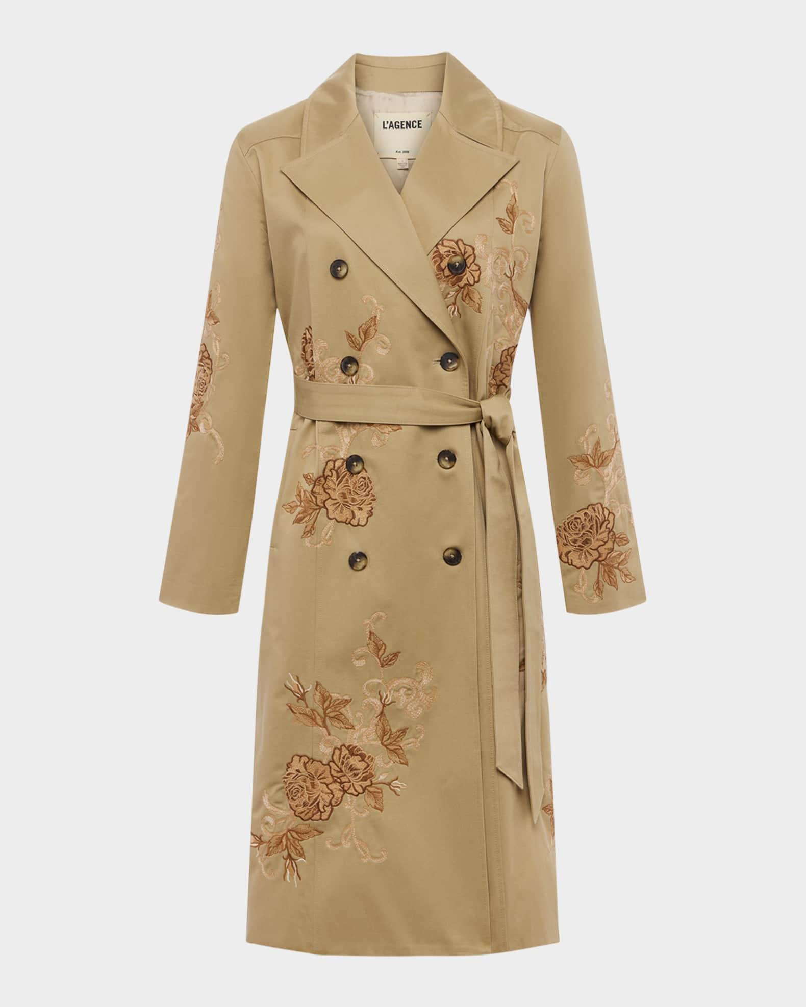 Venus Embroidered Trench Coat Product Image