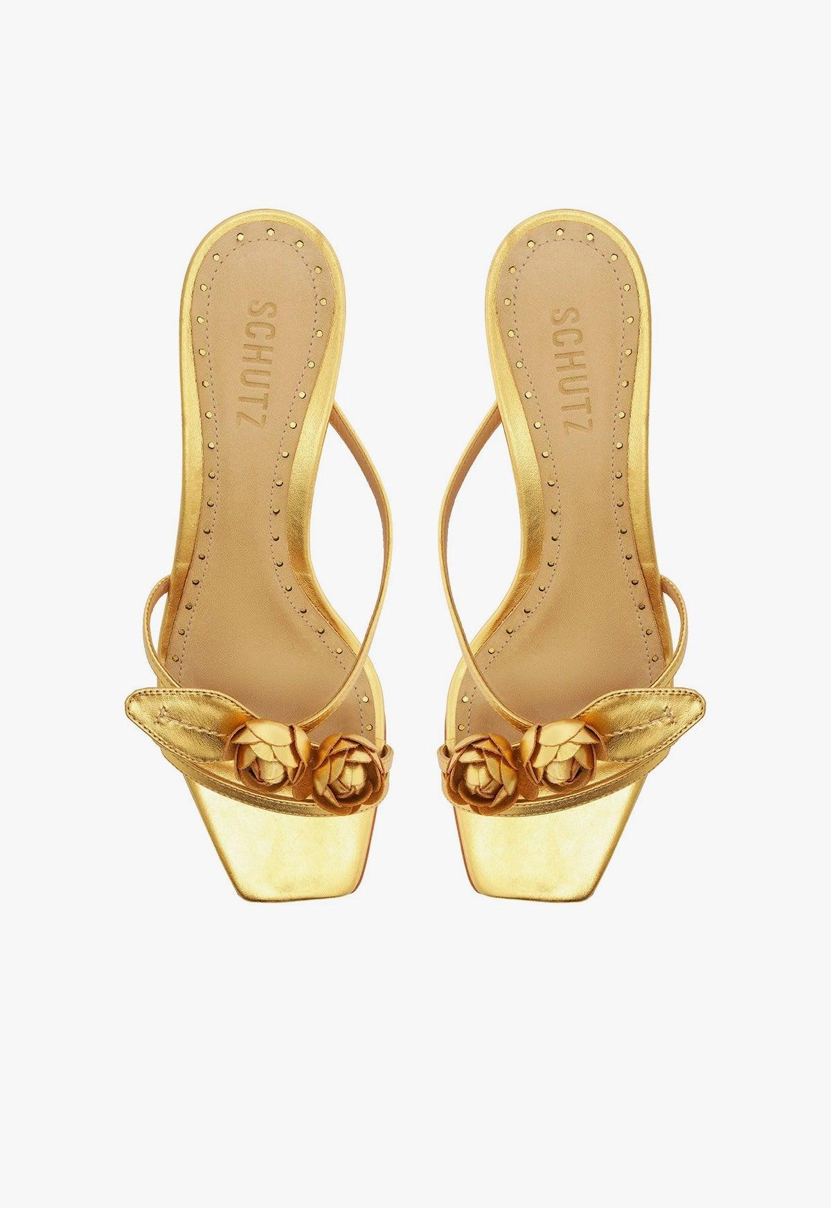 Alma Metallic Leather Sandal Product Image