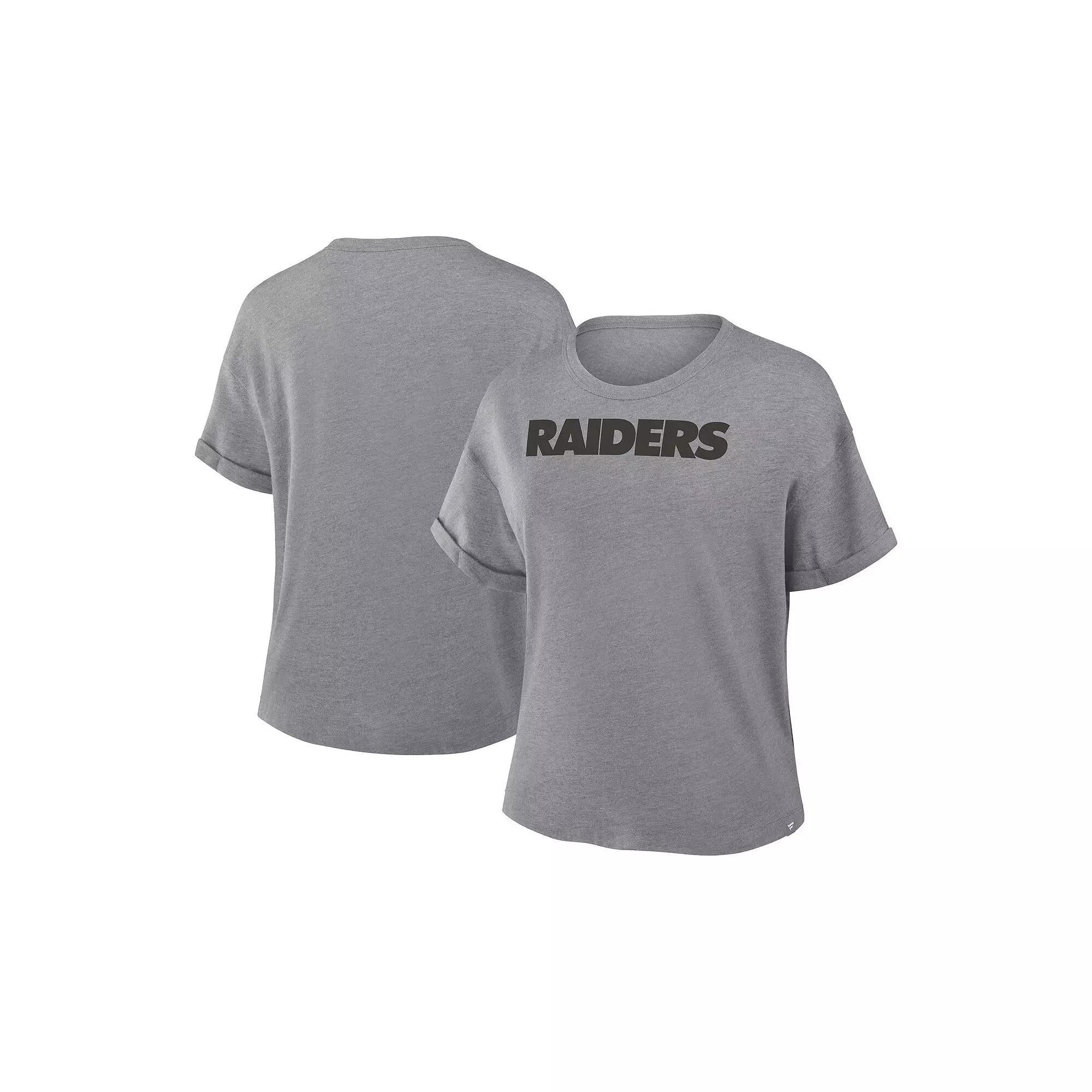 Women's Fanatics Heather Gray Dallas Cowboys Tri-Blend T-Shirt, Size: Medium, Grey Product Image