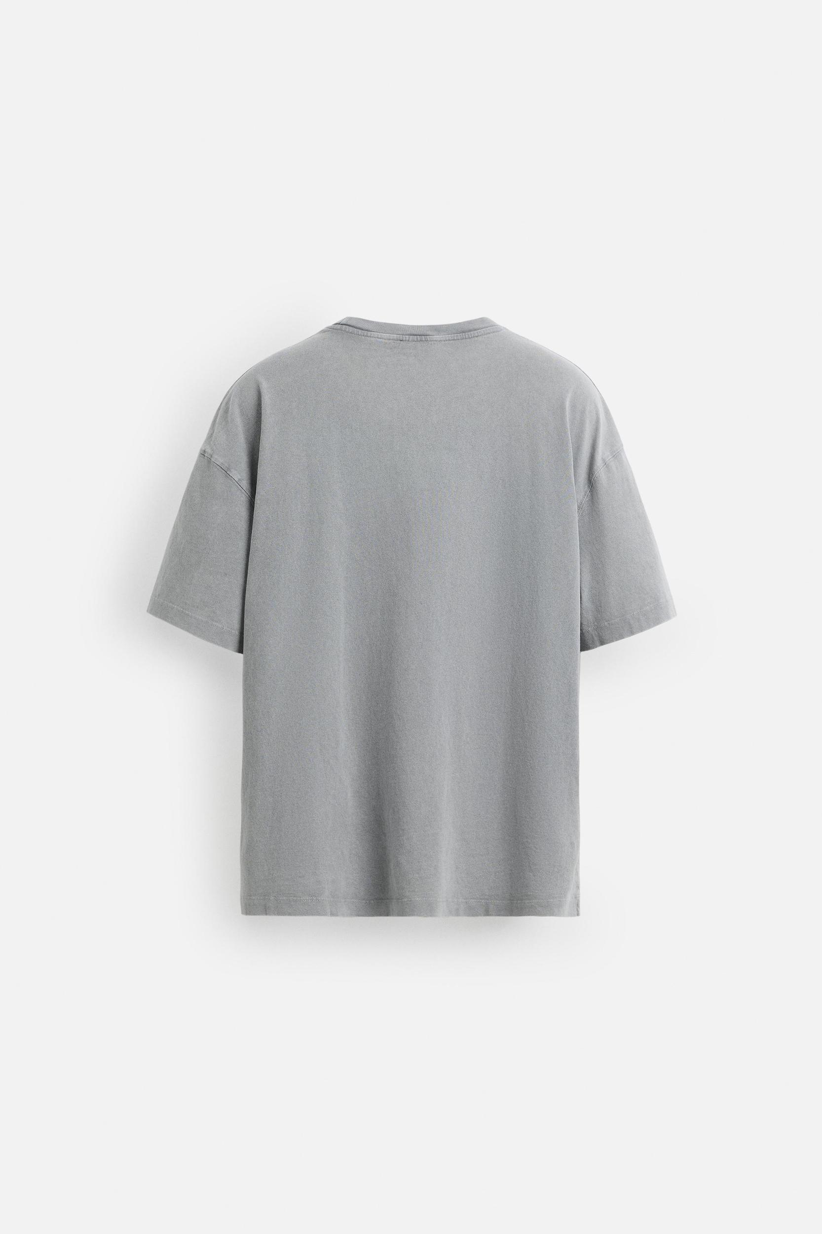 WASHED T-SHIRT WITH EMBROIDERY Product Image