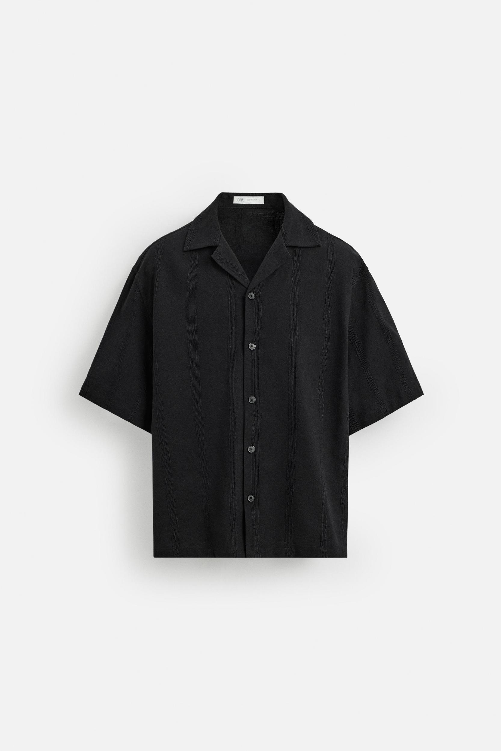 EMBROIDERED COTTON - LINEN SHIRT Product Image