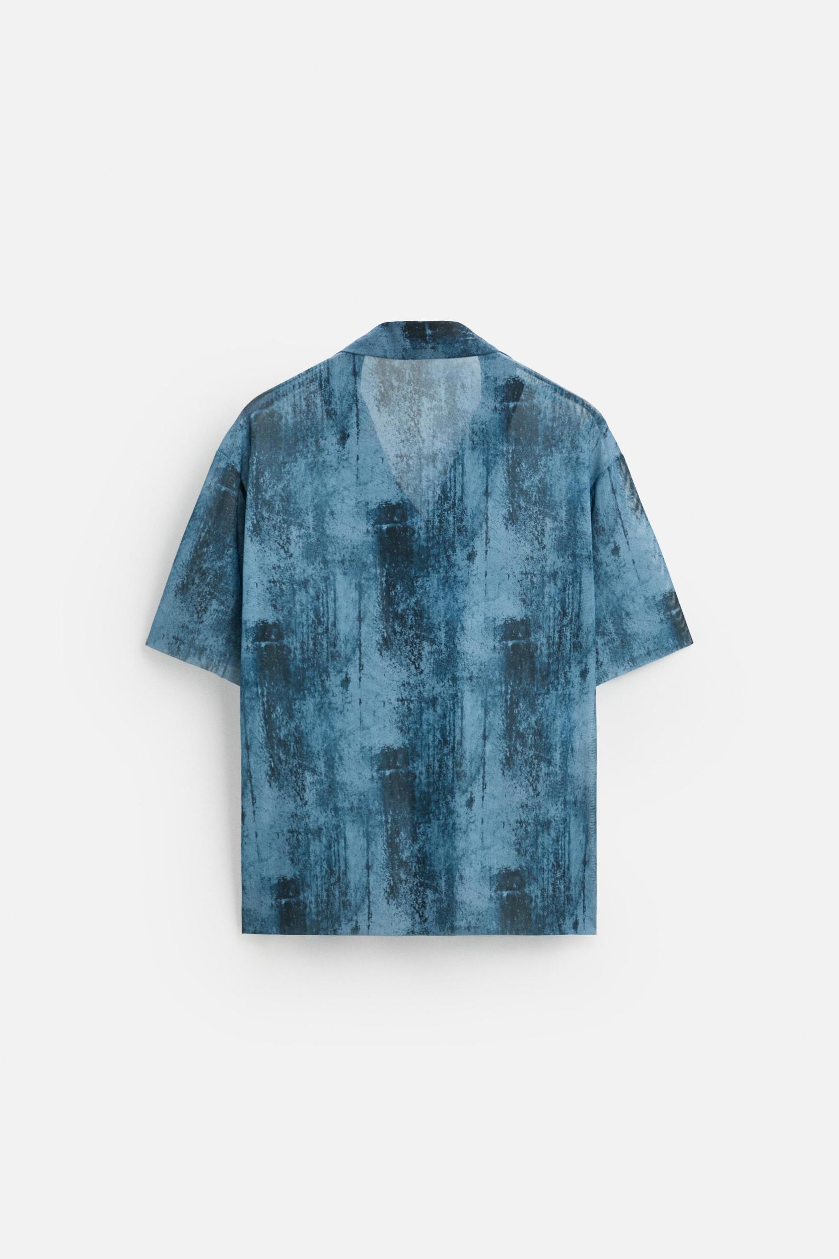 SEMI-SHEER PRINTED SHIRT Product Image