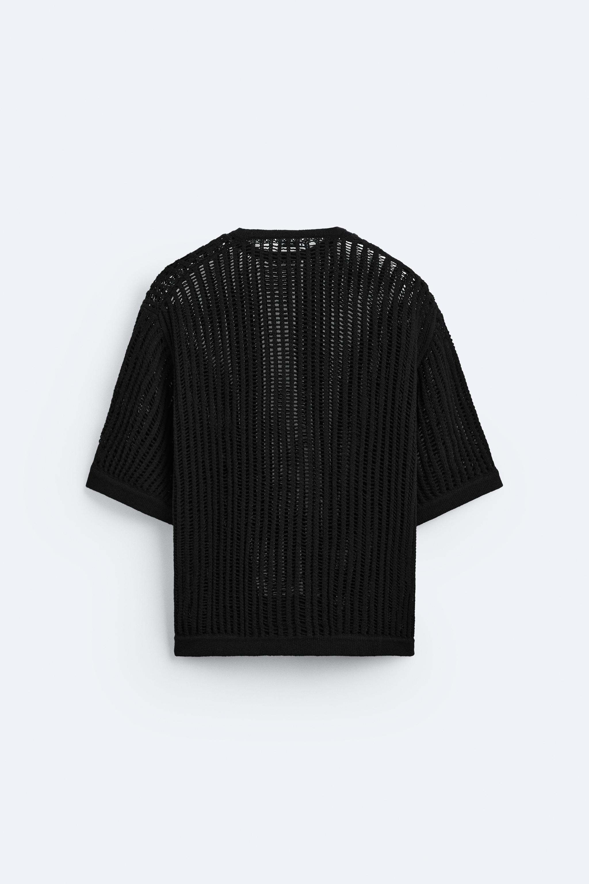 OPEN KNIT T-SHIRT Product Image