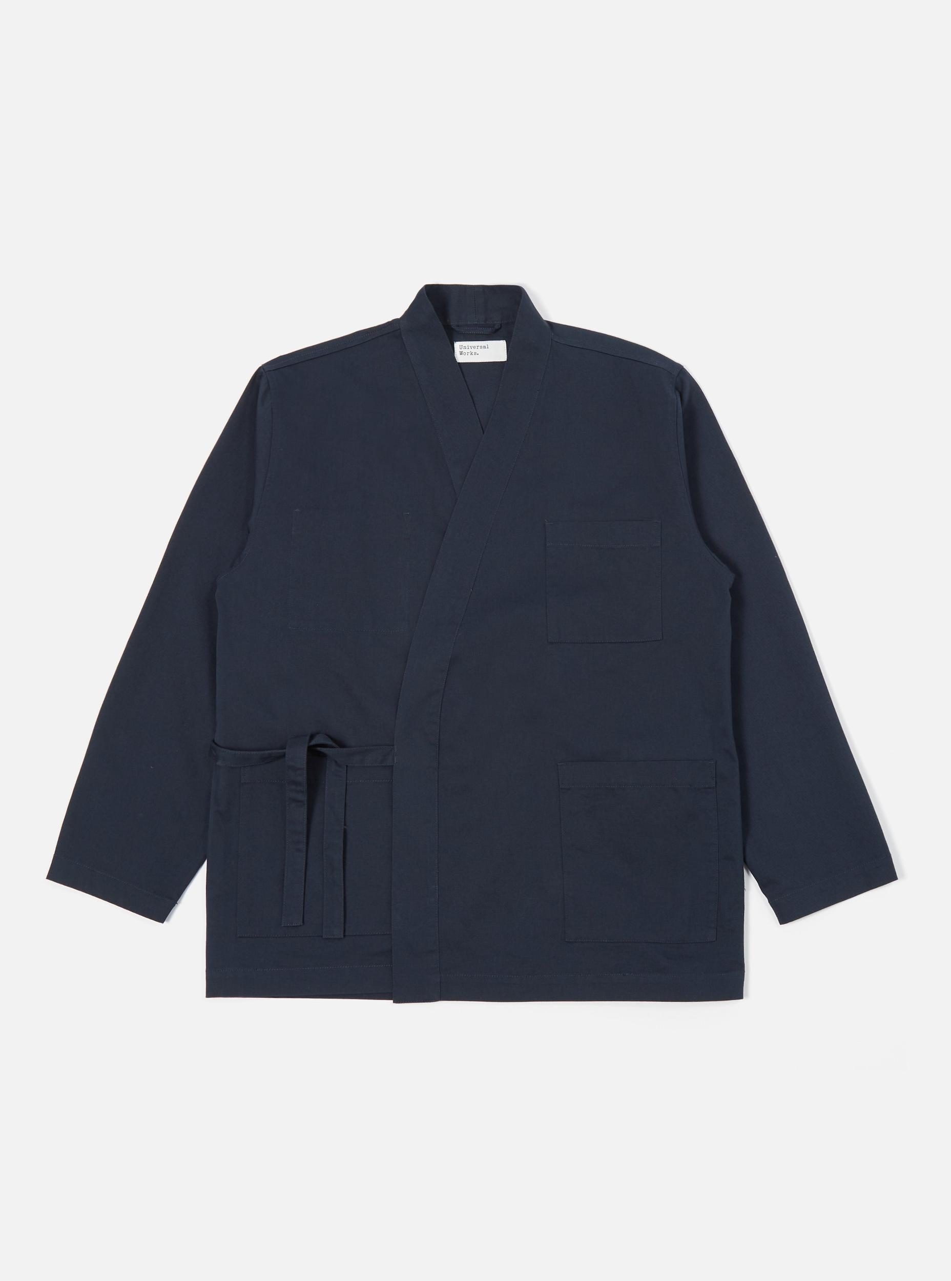 Universal Works Kyoto Work Jacket in Navy Twill Product Image