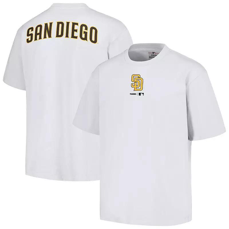 Men's PLEASURES  White San Diego Padres Mascot T-Shirt, Size: 2XL Product Image