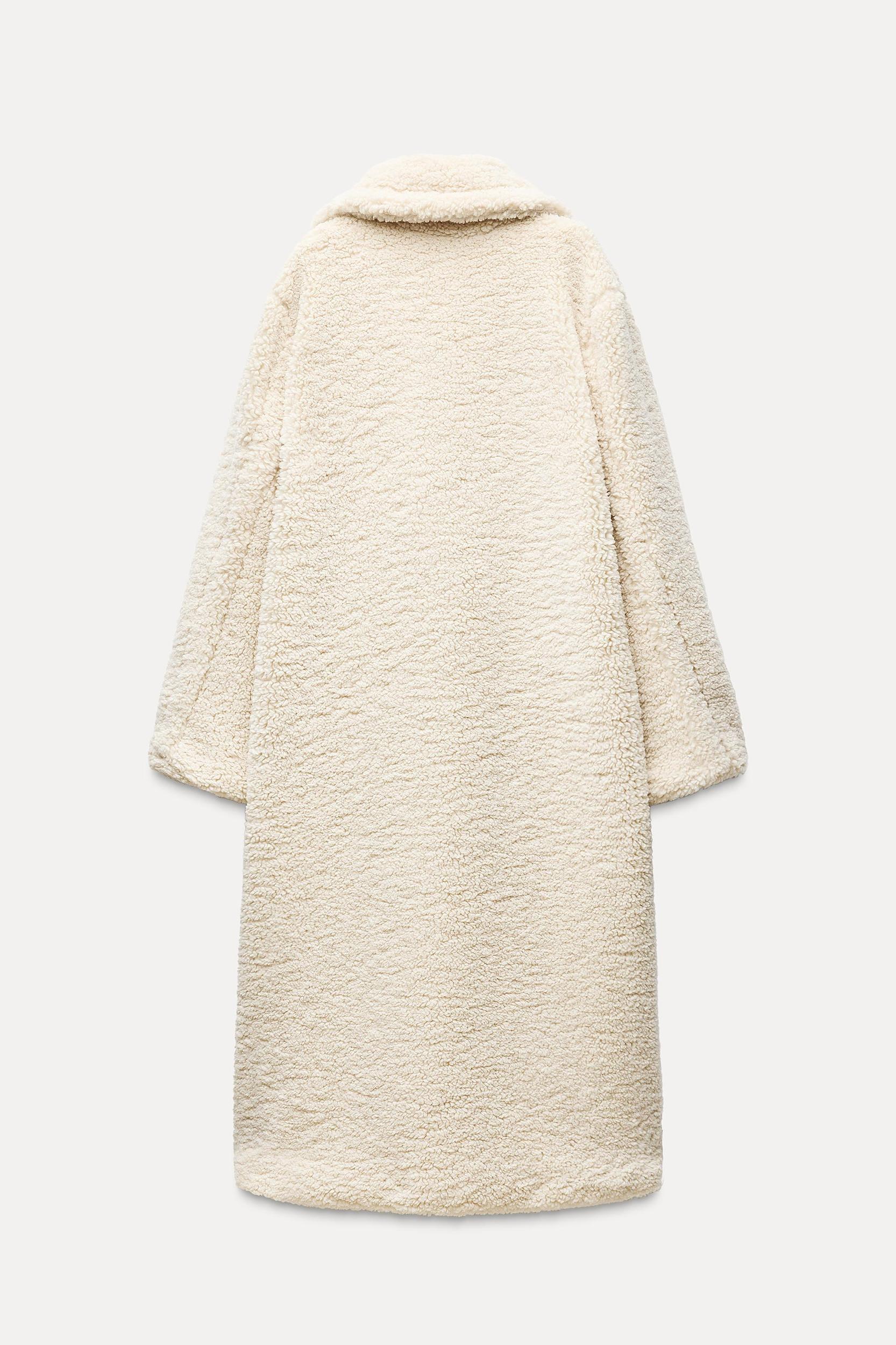 LONG FLEECE COAT Product Image