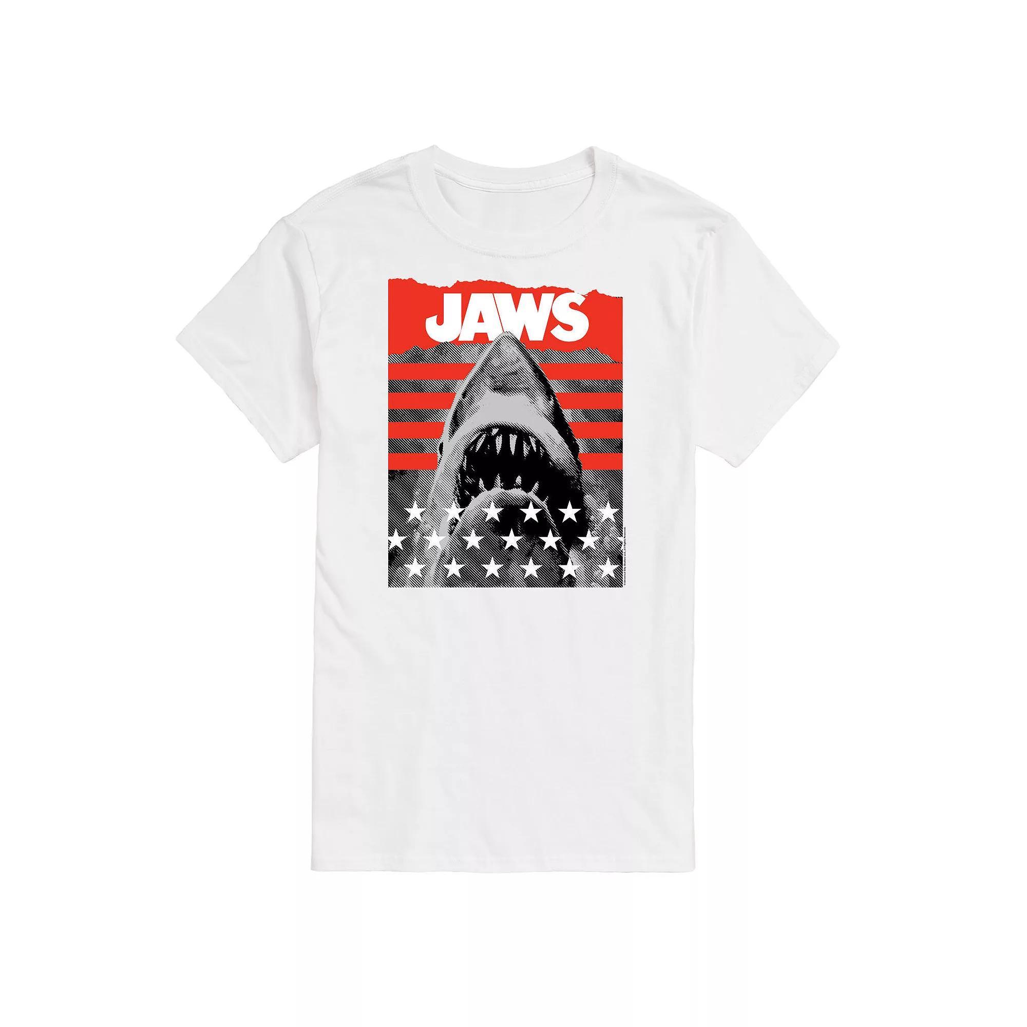 Big & Tall Jaws and Stripes Tee, Men's, Size: 3XB, Blue Product Image