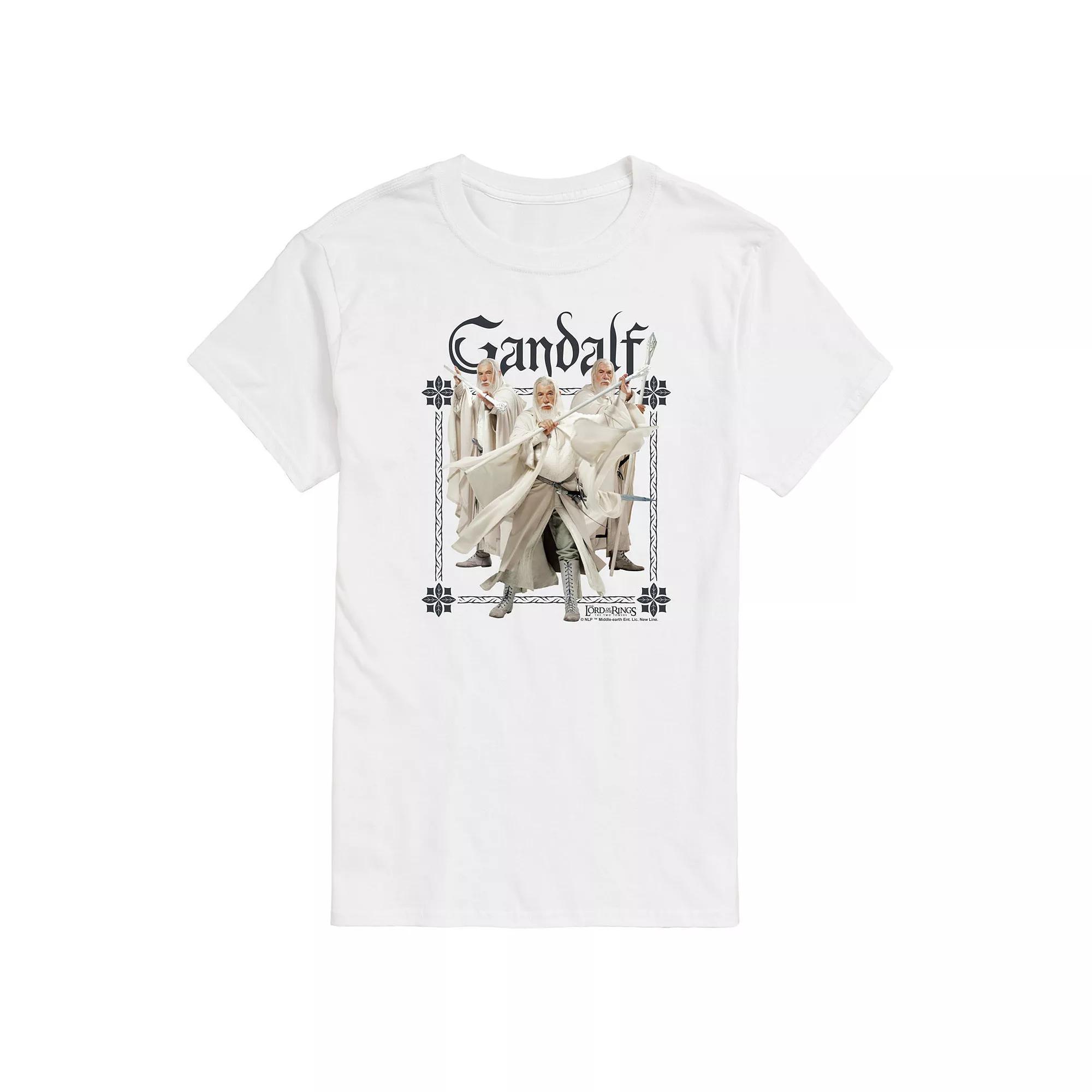 Mens The Lord Of The Rings Gandalf The White Graphic Tee Ivory Product Image