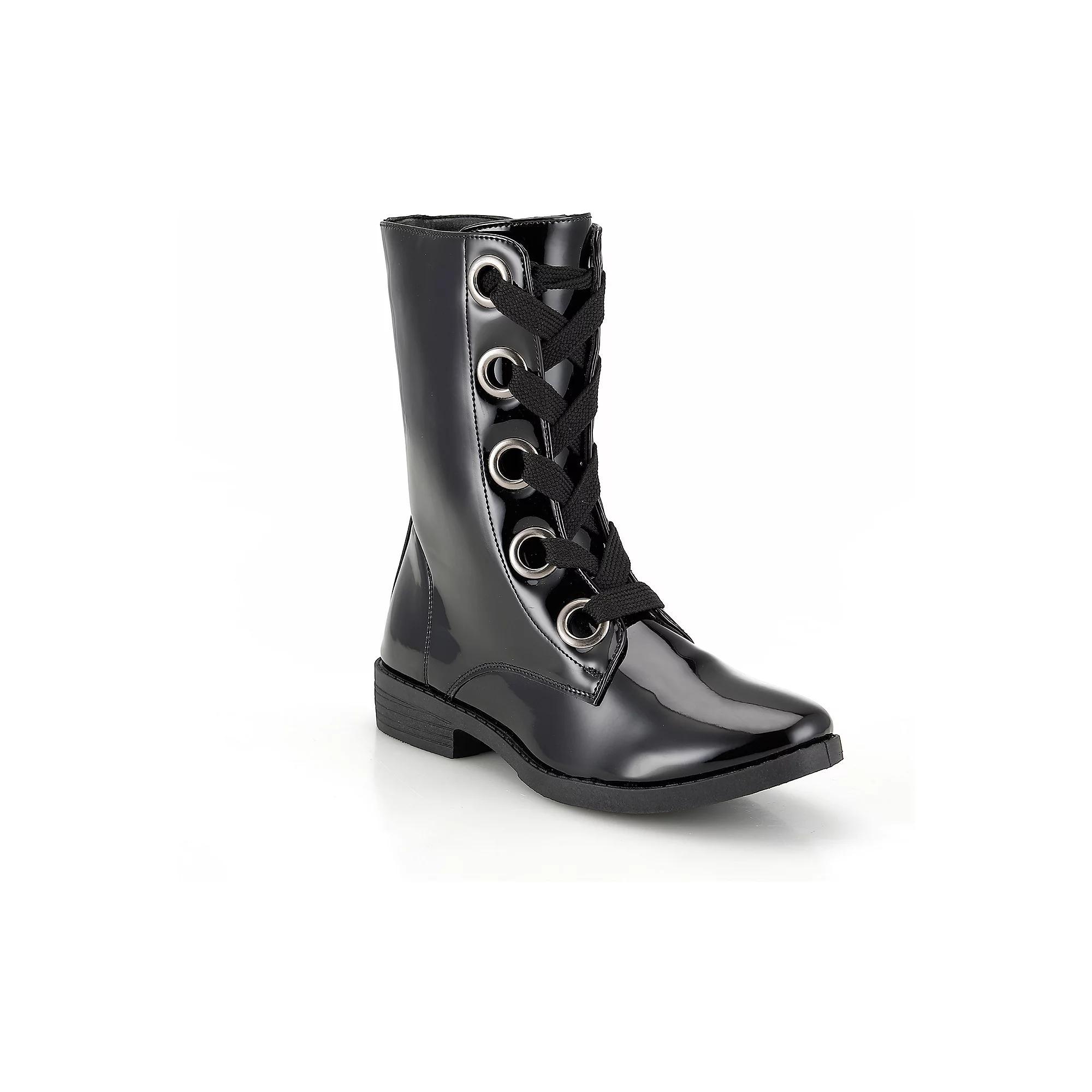 Henry Ferrera Charm-508 Women's Mid Shaft Boots, Size: 10, Black Patent Product Image