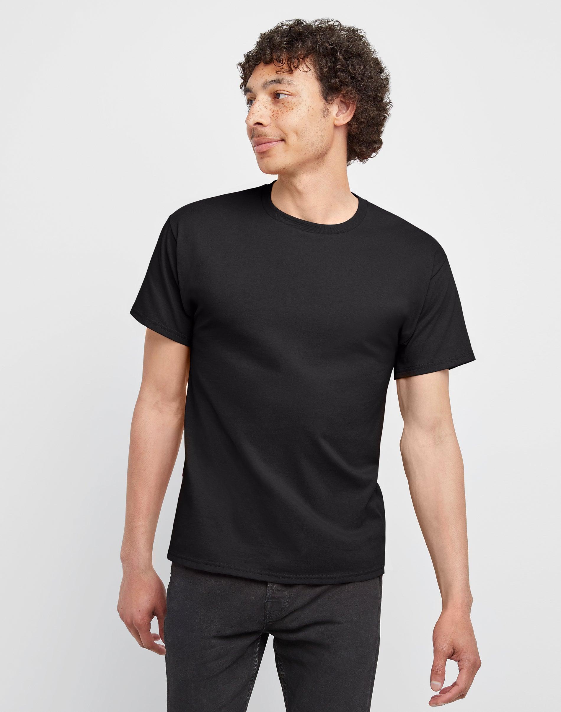 Men's Hanes® Essentials 4-Pack Cotton T-Shirt, Size: XL, Blue Product Image