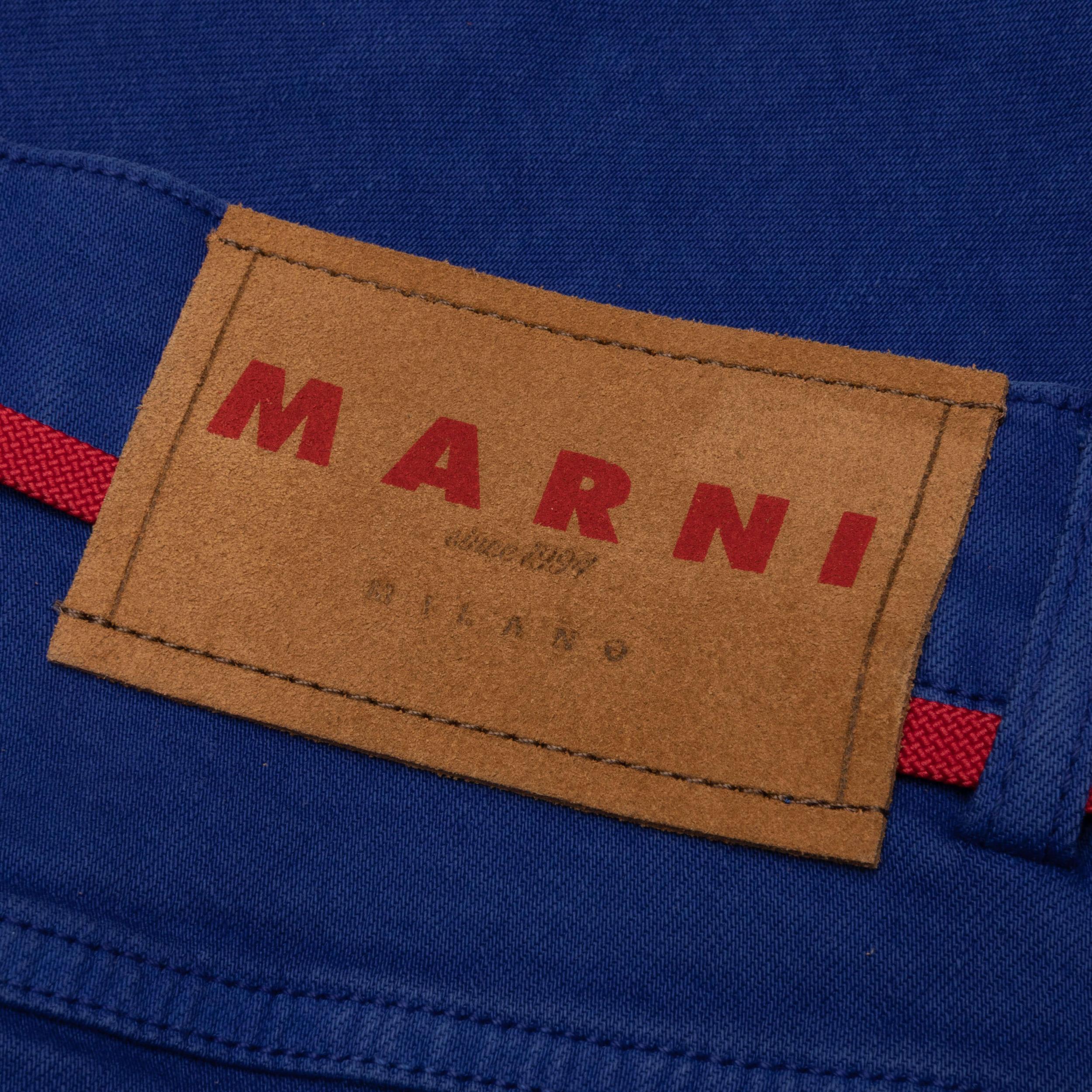 Blue Flared 5 Pocket Trousers - Bluette Male Product Image