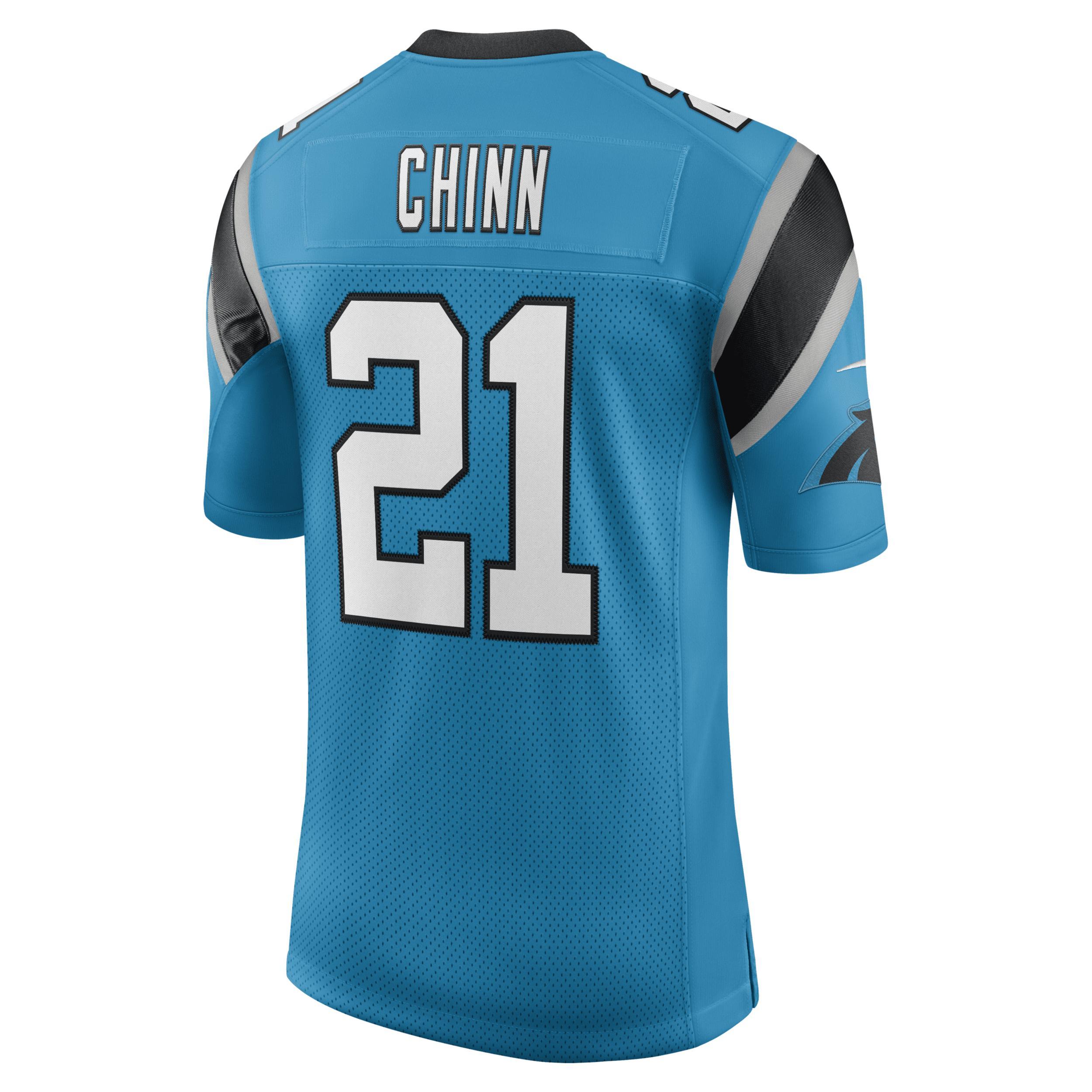 Men's Nike Jeremy Chinn Blue Carolina Panthers Vapor Limited Jersey, Size: Small Product Image