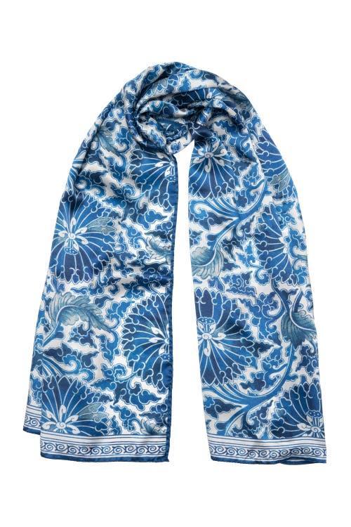 Elizabetta Esmeralda - Silk Scarf/Shawl for Women in Midnight Blue And Gold at Nordstrom Product Image