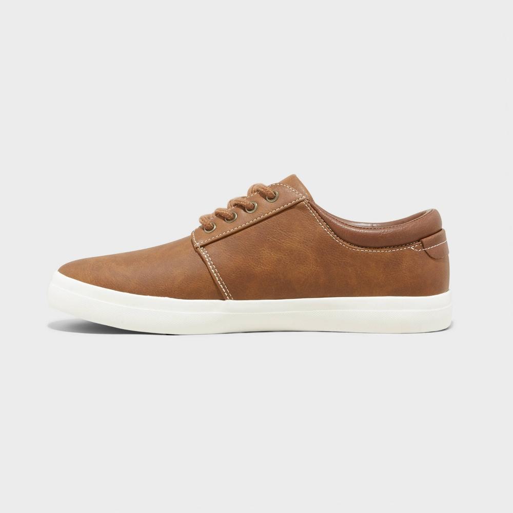 Men's Rome Low Top Sneakers - Goodfellow & Co™ Cognac 10.5: Lace-Up, Padded Collar, Medium Width Product Image
