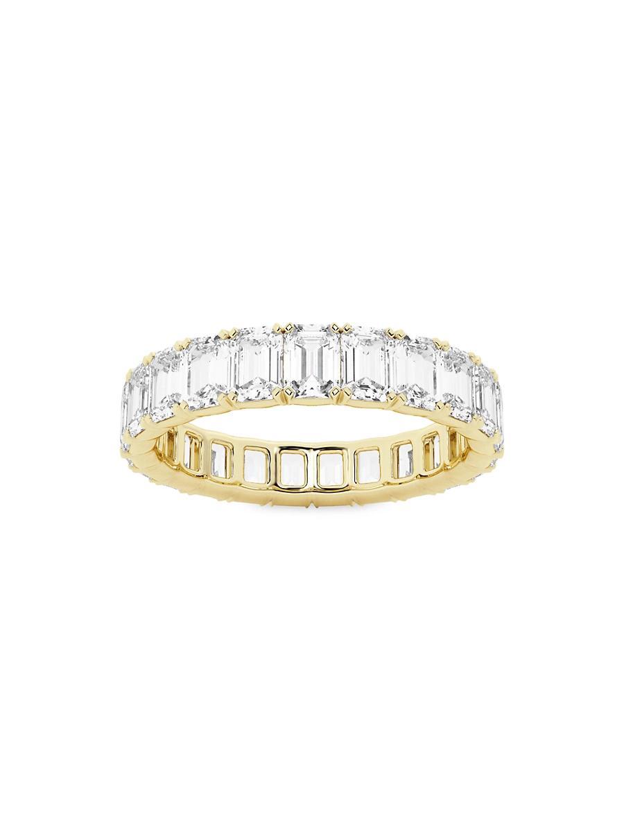 Womens 14K Yellow Gold & Emerald-Cut Lab-Grown Diamond Eternity Band/2.00-5.00 TCW Product Image