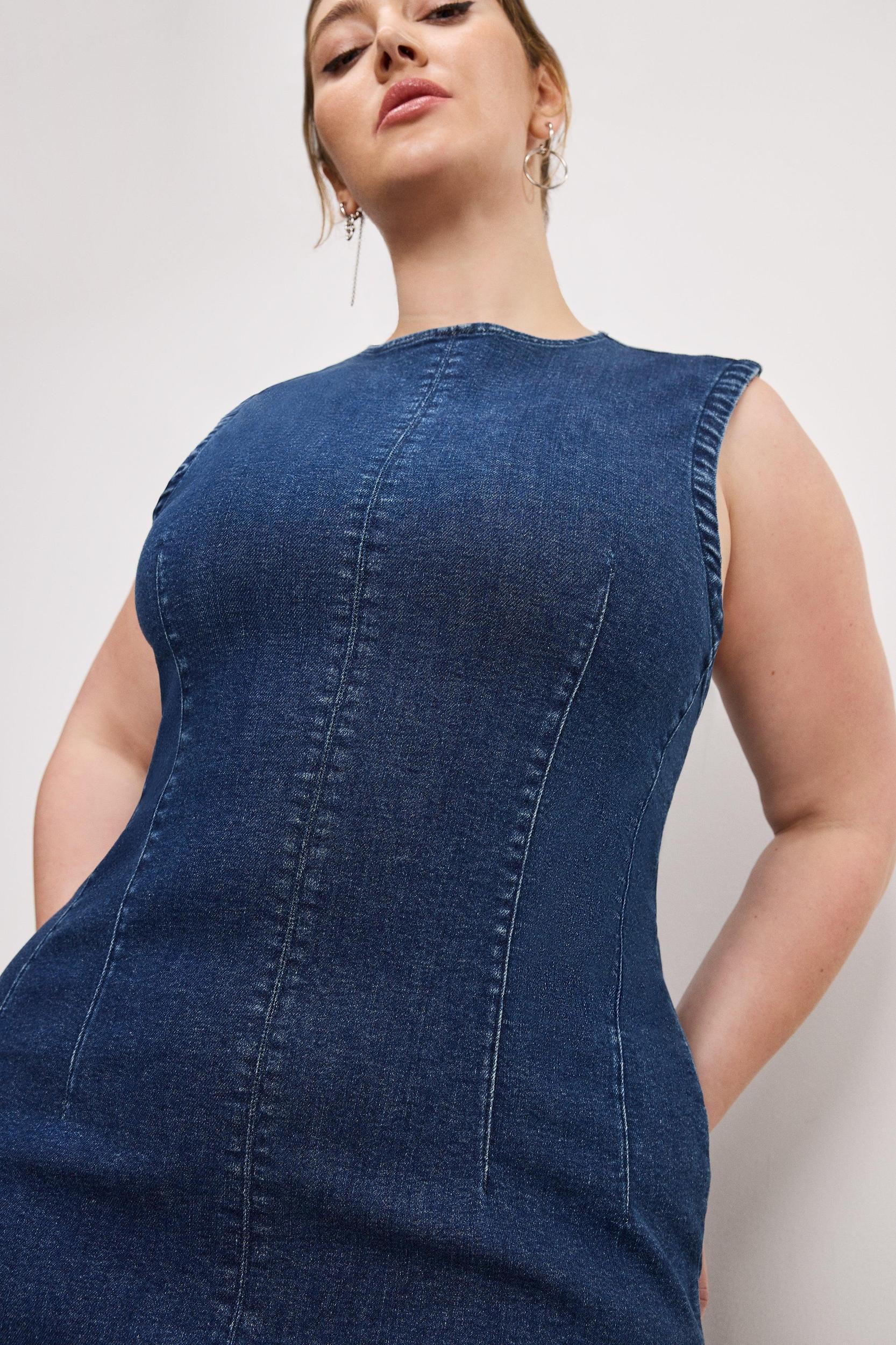 DENIM MIDI DRESS | INDIGO724 Product Image