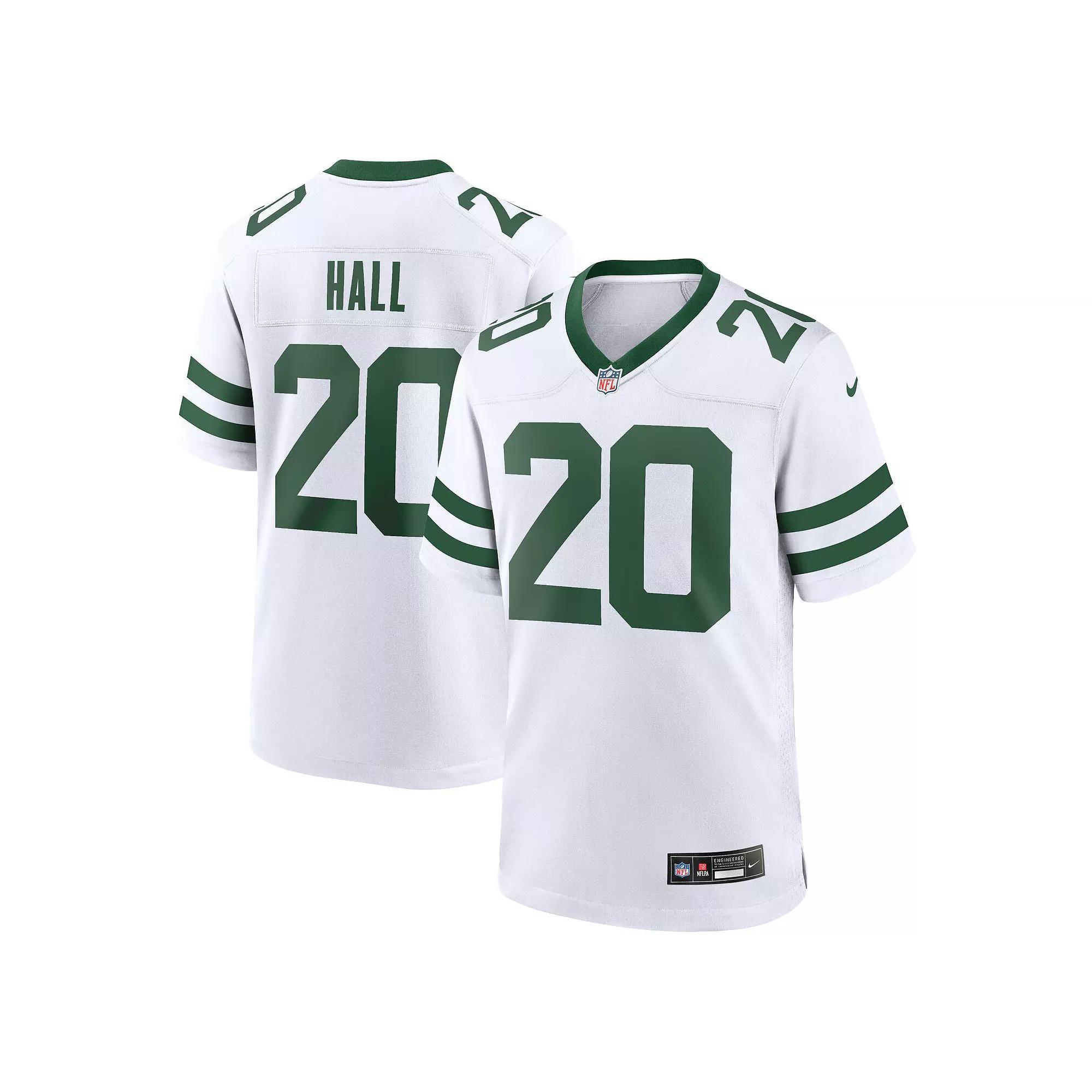 Men's Nike Breece Hall Legacy White New York Jets Game Jersey, Size: 2XL Product Image