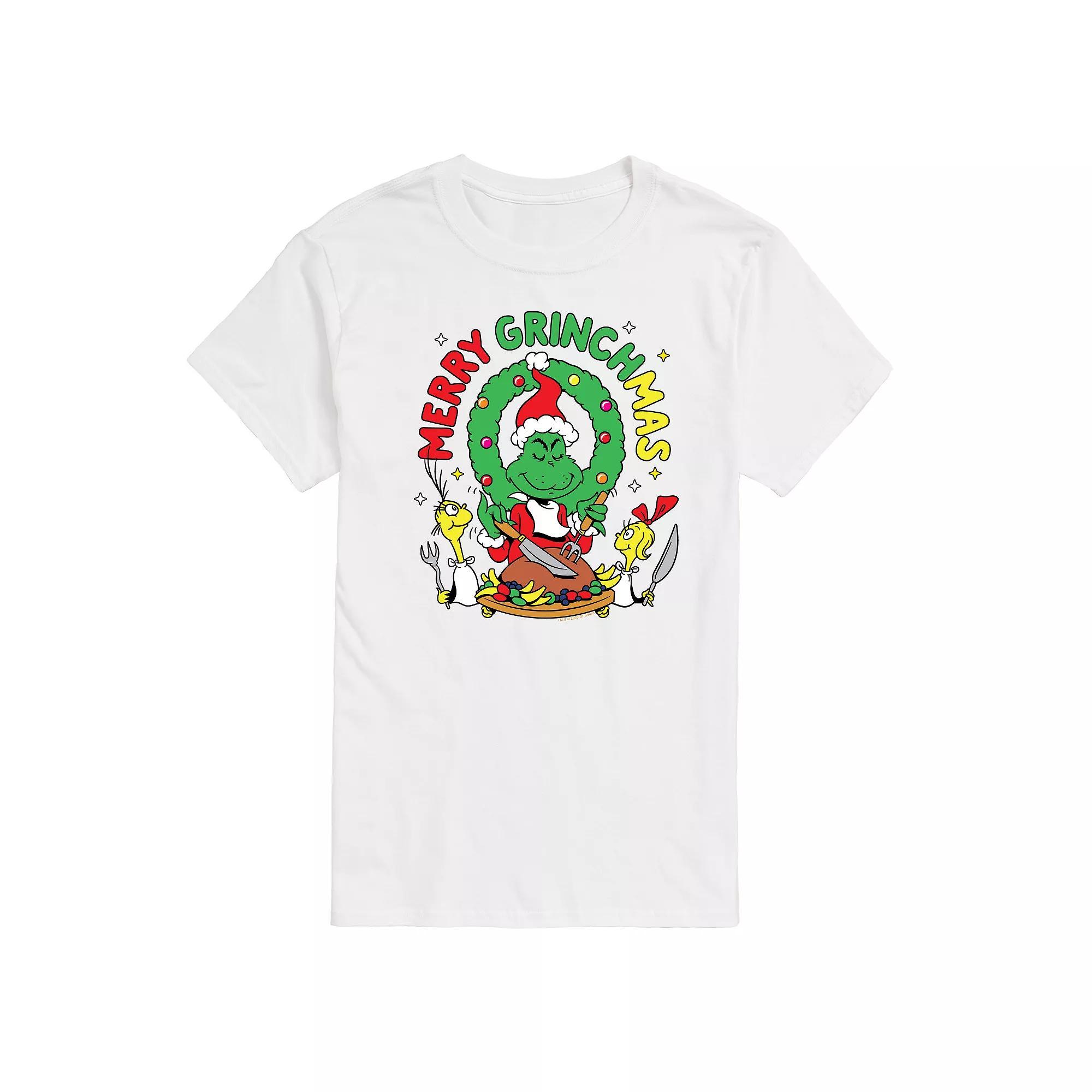 Mens Dr. Seuss The Grinch Merry Grinchmas Graphic Tee Product Image