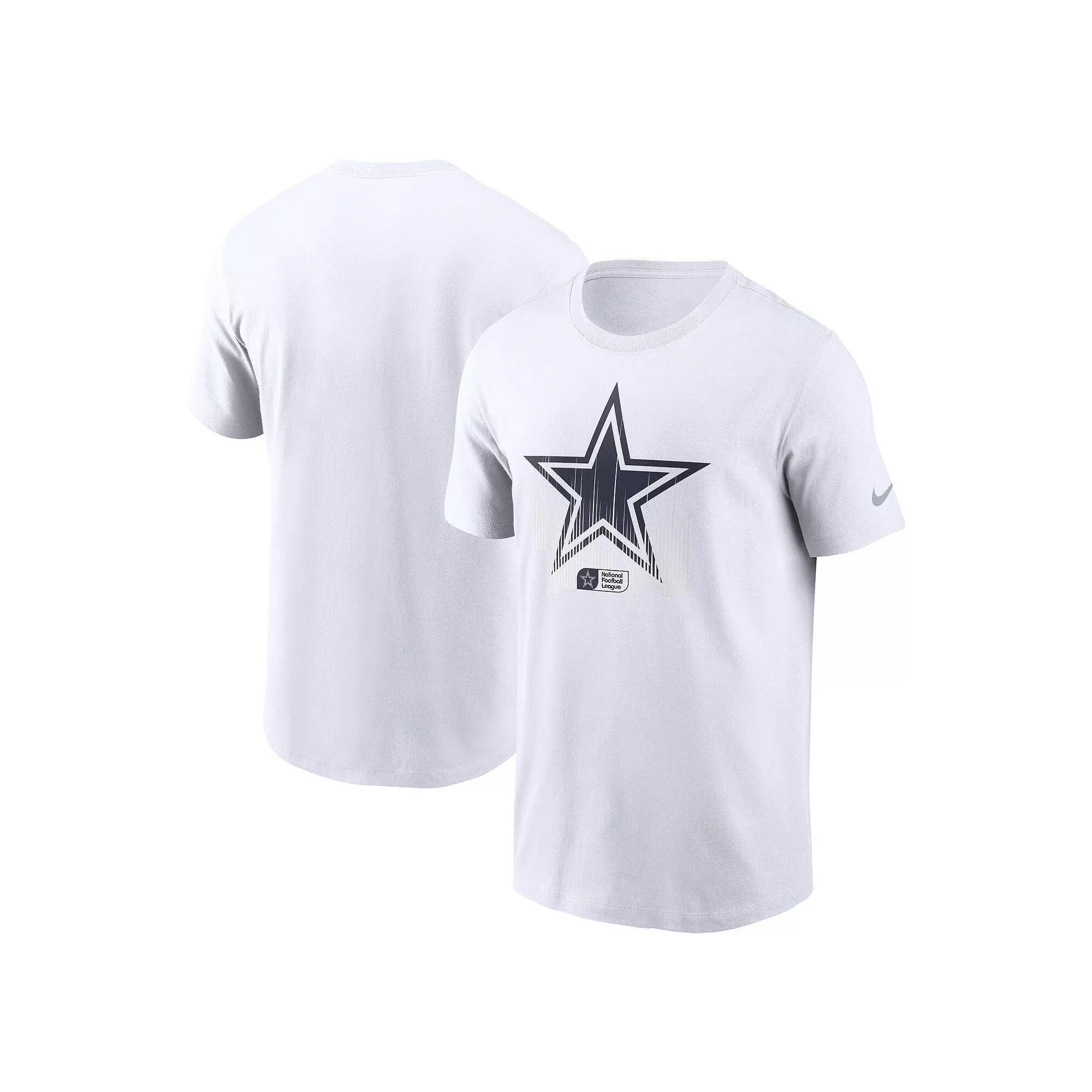 Men's Nike White Dallas Cowboys Faded Essential T-Shirt, Size: Large Product Image