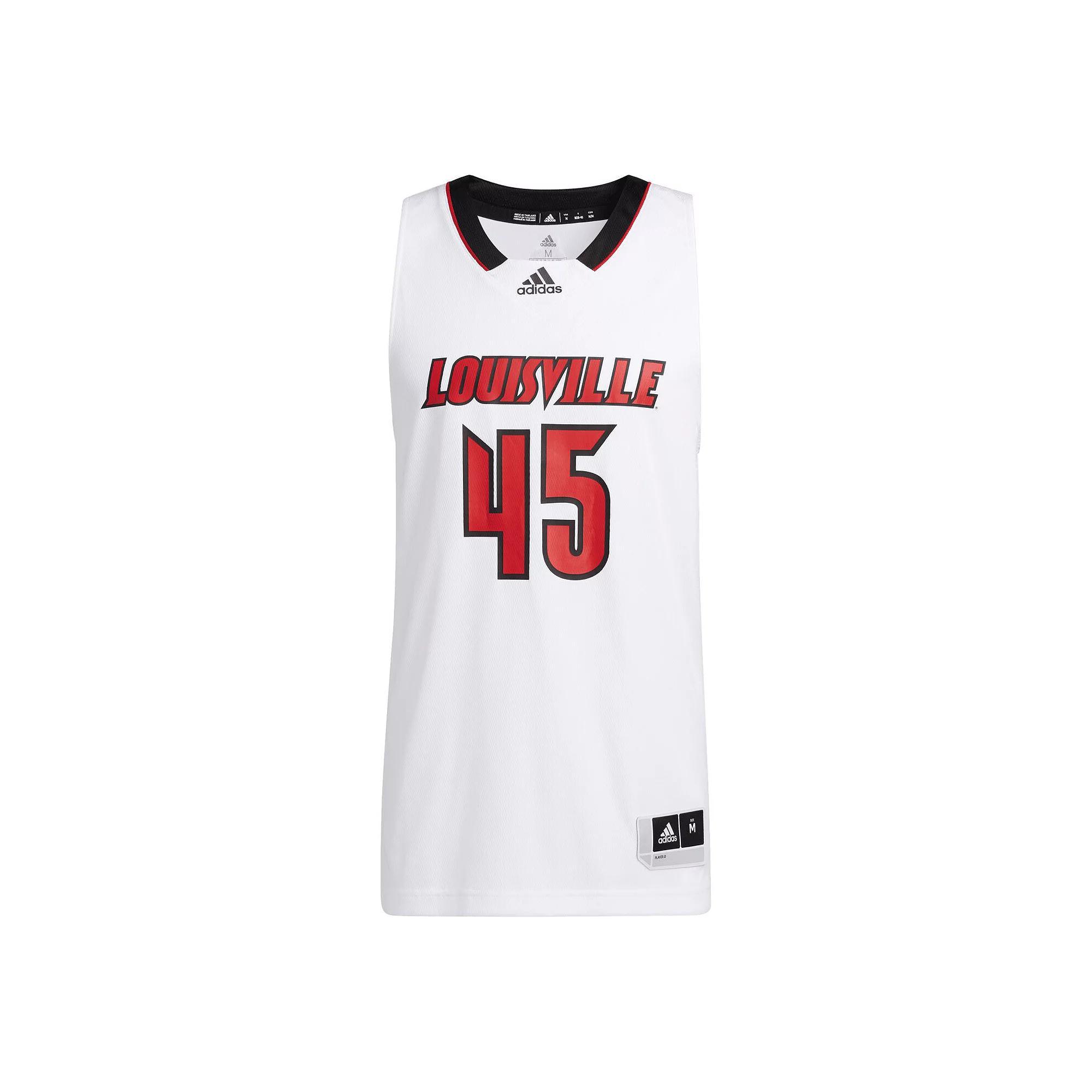 Men's adidas White Louisville Cardinals Swingman Basketball Jersey, Size: Small Product Image
