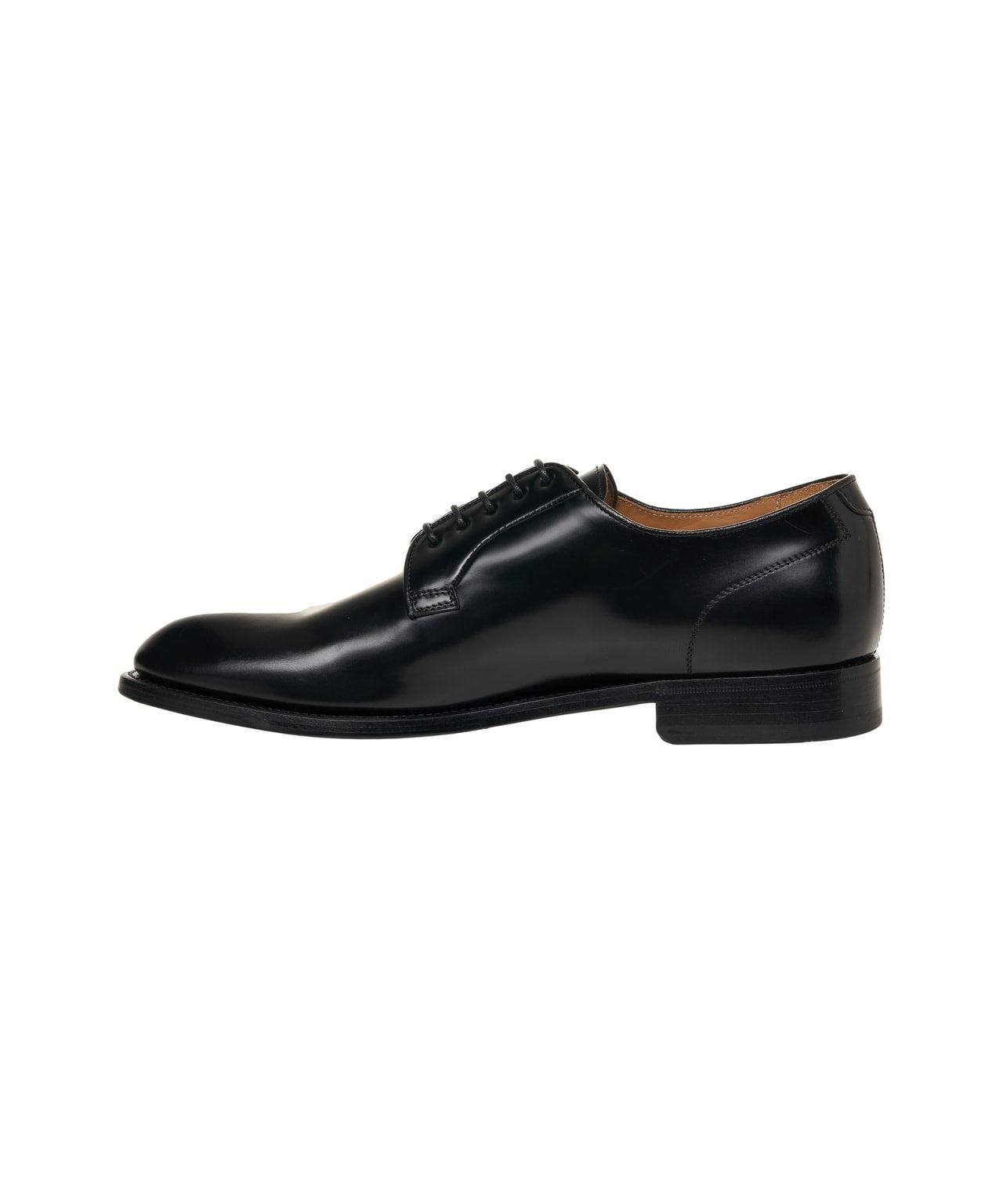 Lace-up shoes in polished leather Product Image