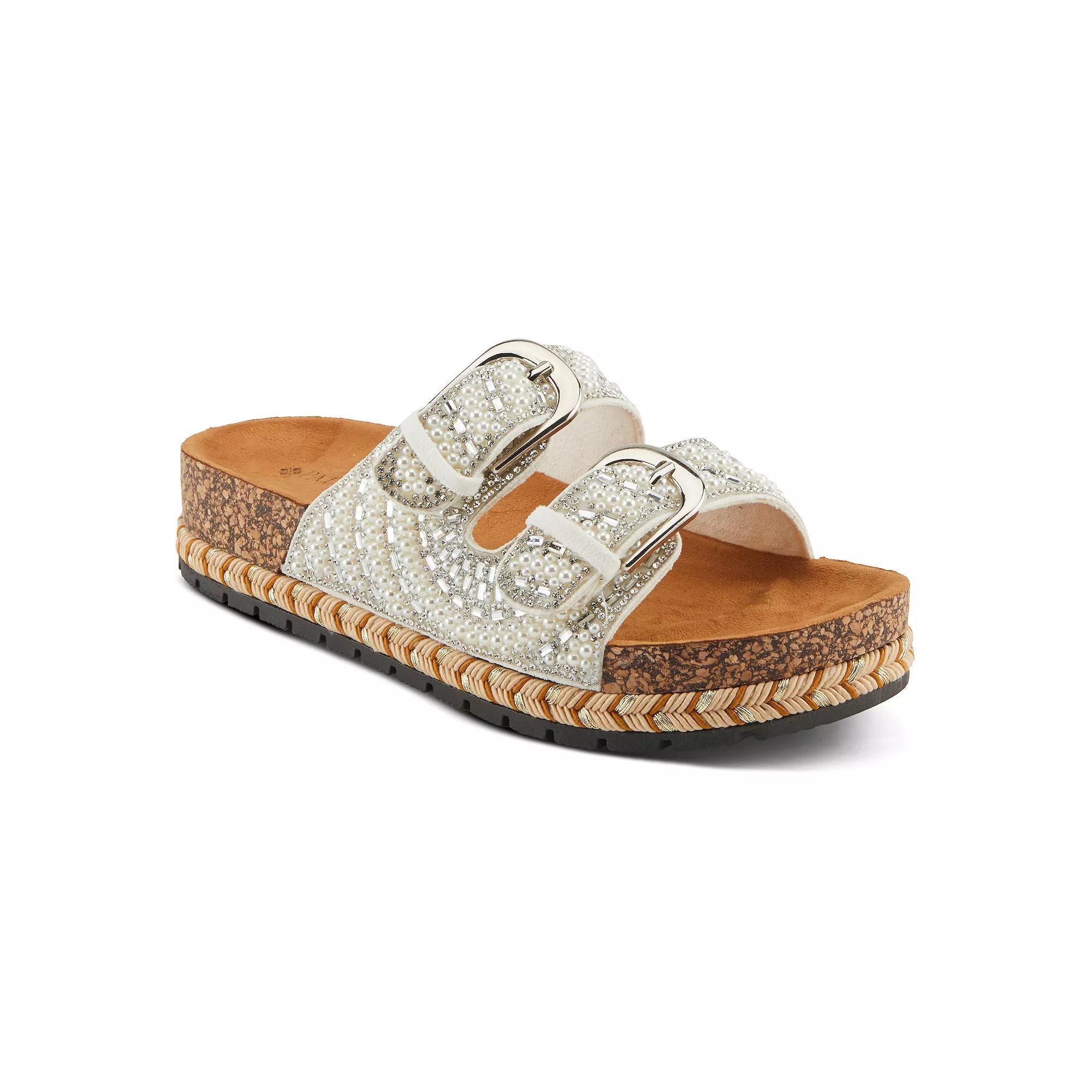 Patrizia Pearline Women's Beaded Slide Sandals, Size: 37, White Team Product Image