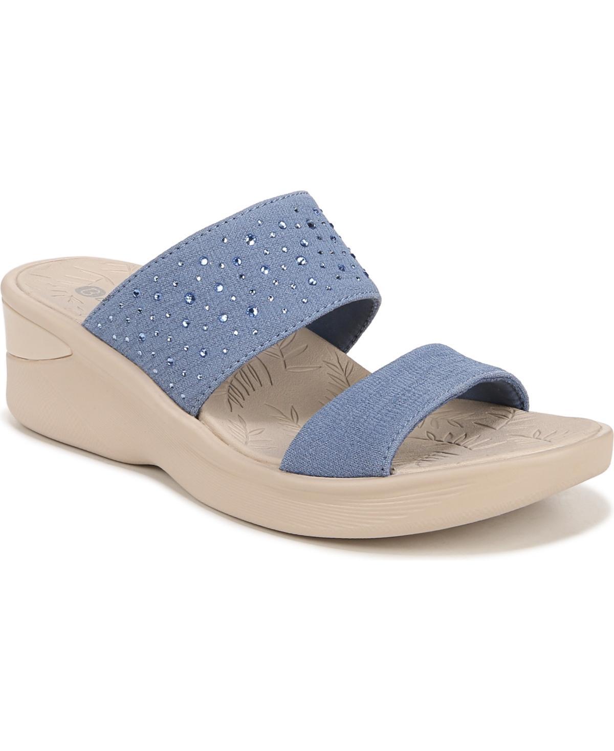 LifeStride Sienna Bright Women's Wedge Sandals, Size: 7.5 Wide, Elemental Blue Product Image