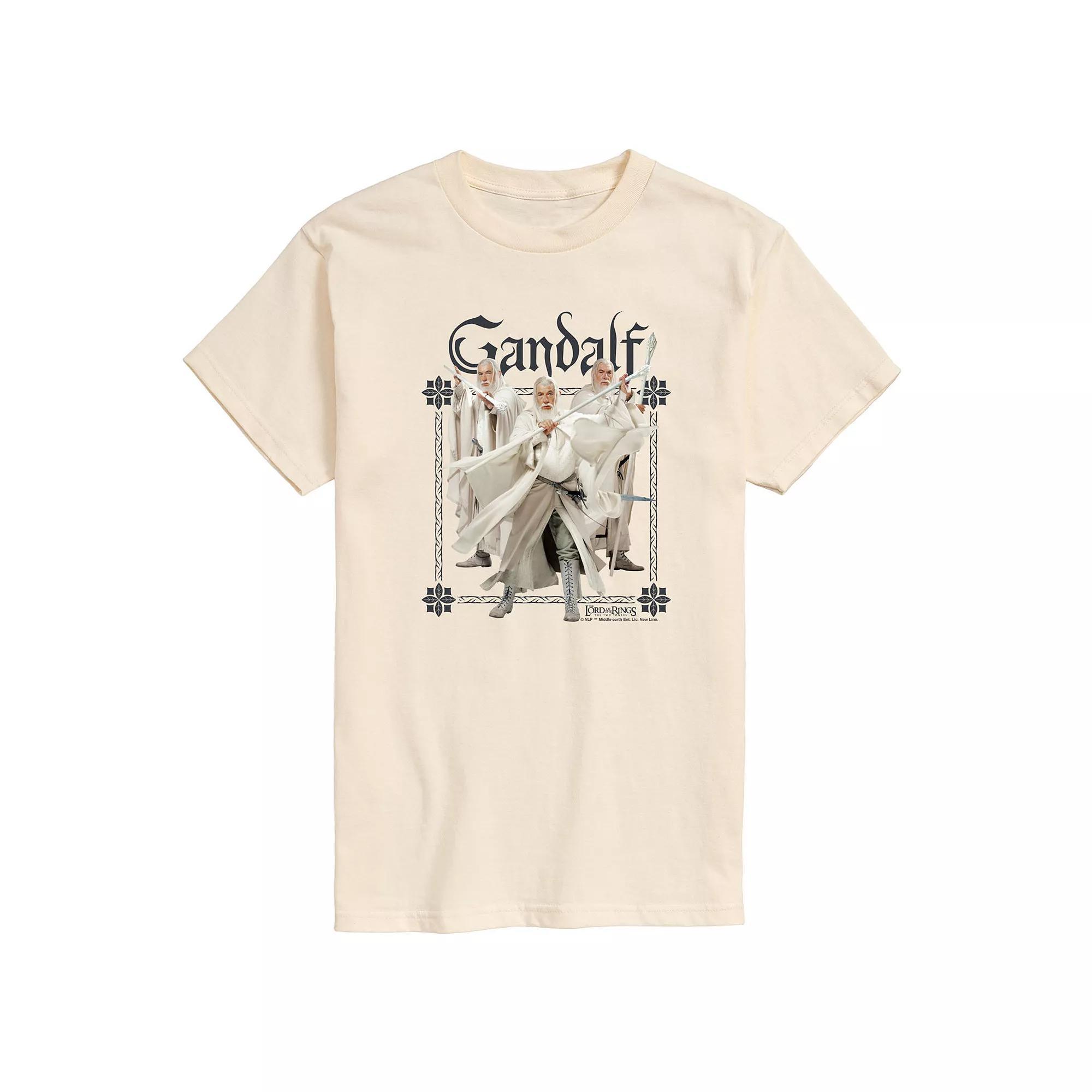 Mens The Lord Of The Rings Gandalf The White Graphic Tee Ivory Product Image